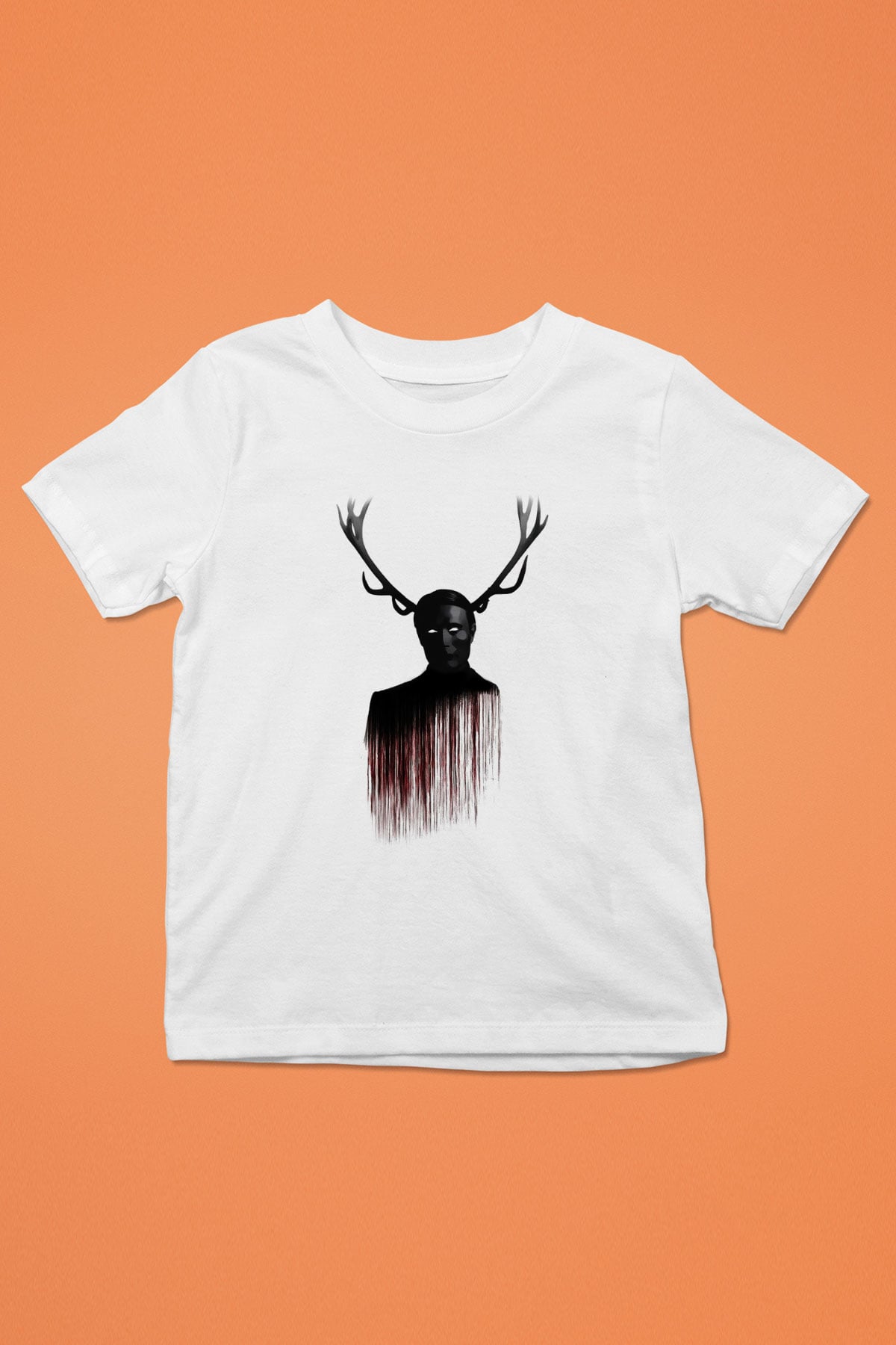 Hannibal Baskılı Beyaz Unisex Çocuk Tişört