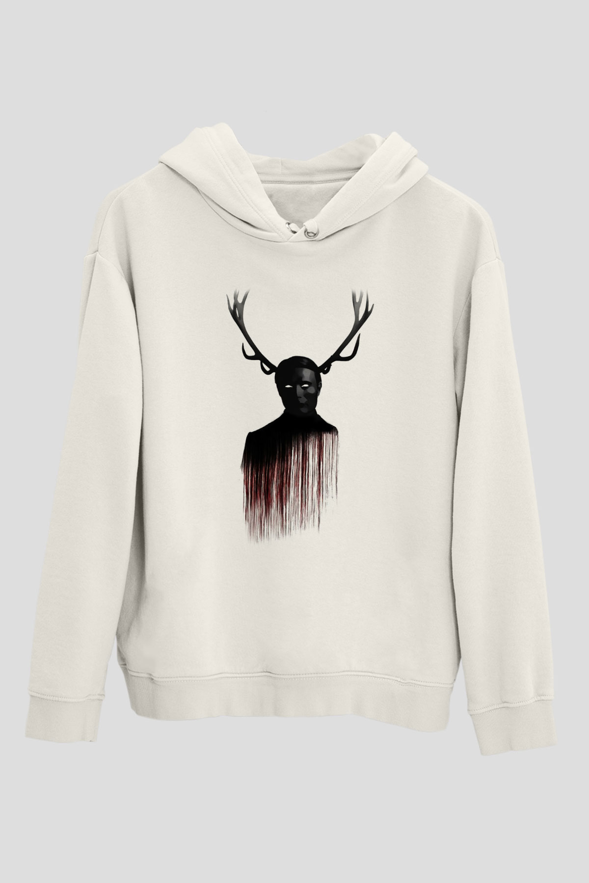 Hannibal Beyaz Unisex Hoodie