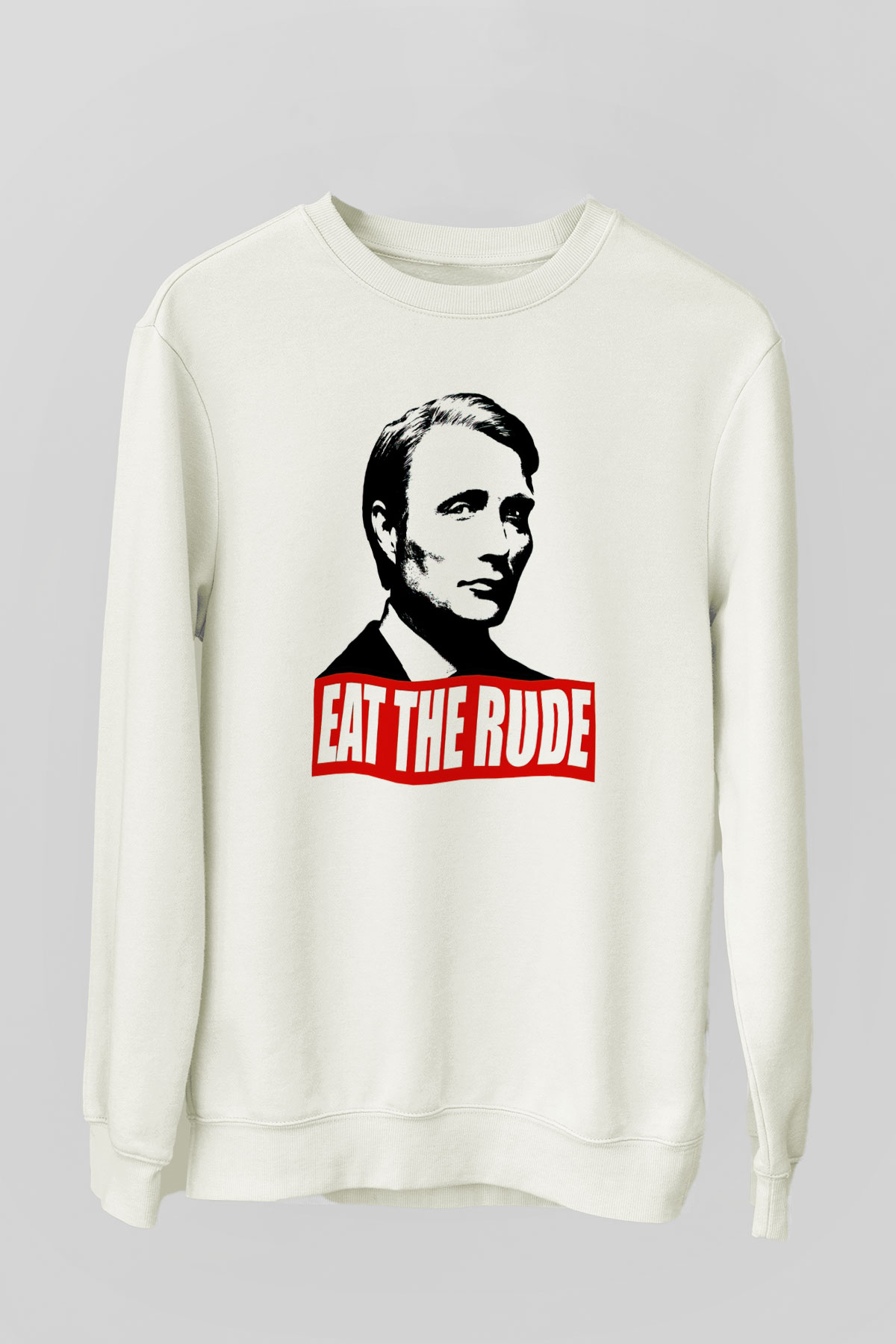 Hannibal Beyaz Unisex Sweatshirt