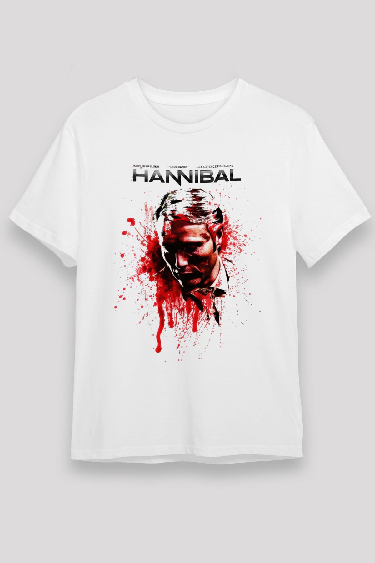 Hannibal Beyaz Unisex Tişört T-Shirt