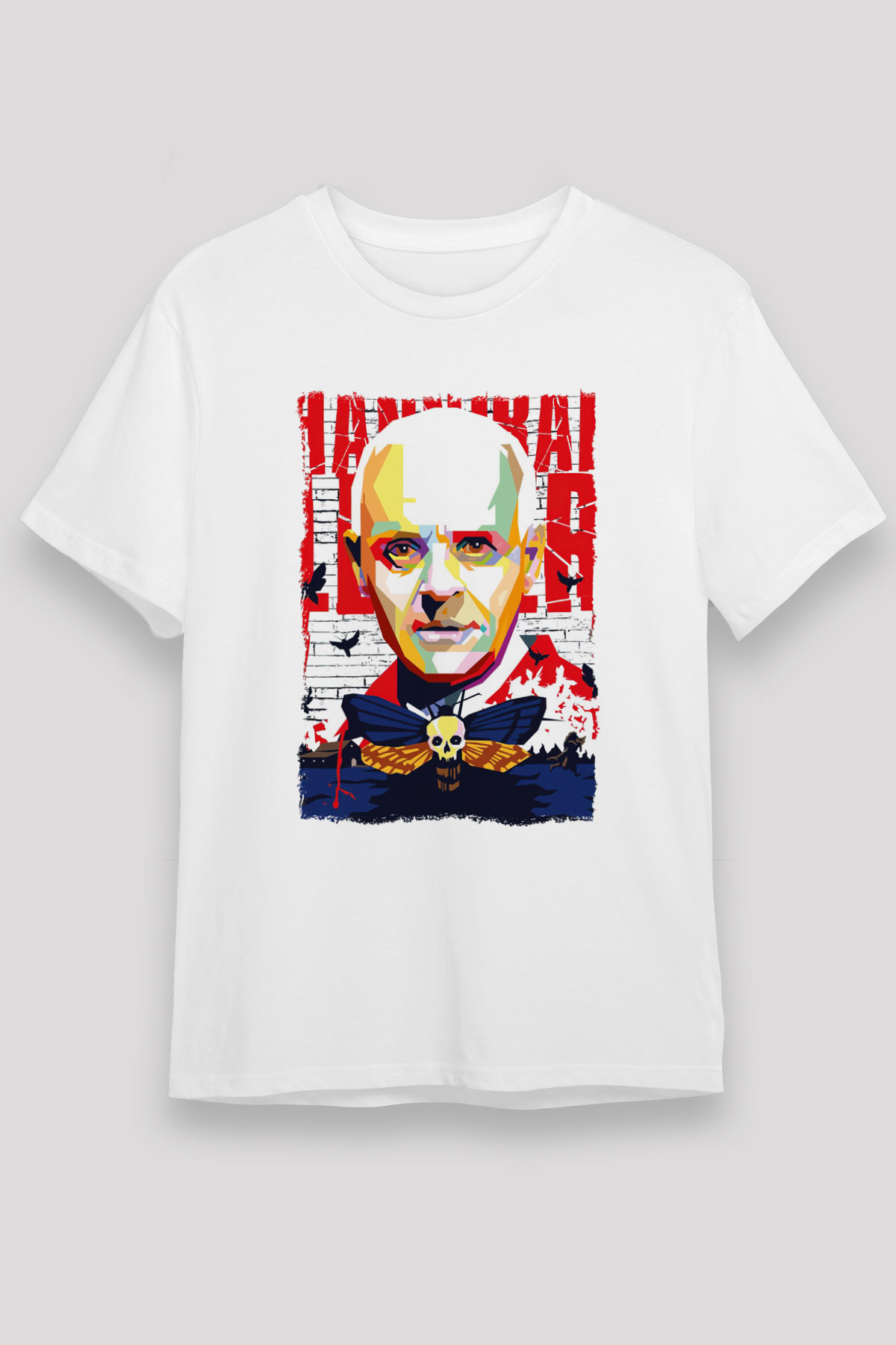 Hannibal Beyaz Unisex Tişört T-Shirt