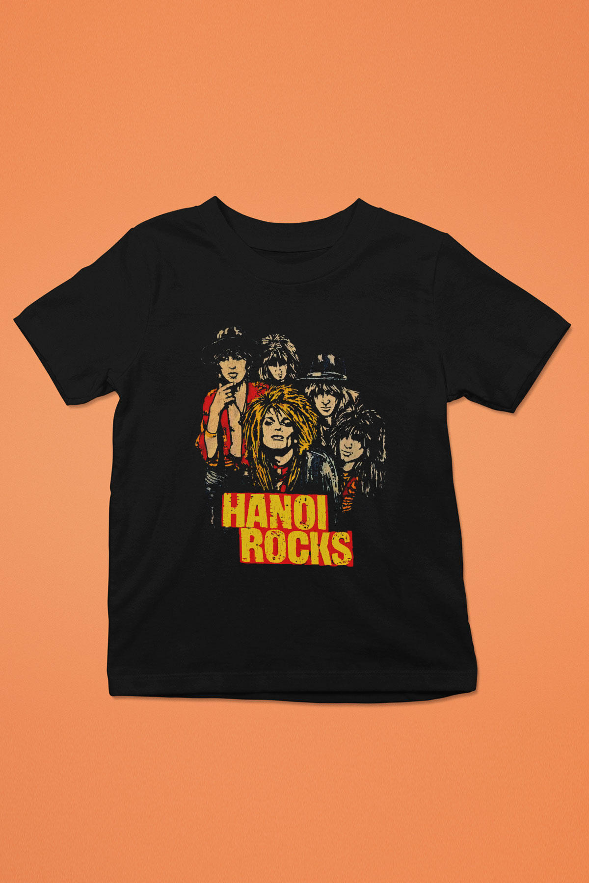 Hanoi Rocks Siyah Unisex Çocuk Tişört