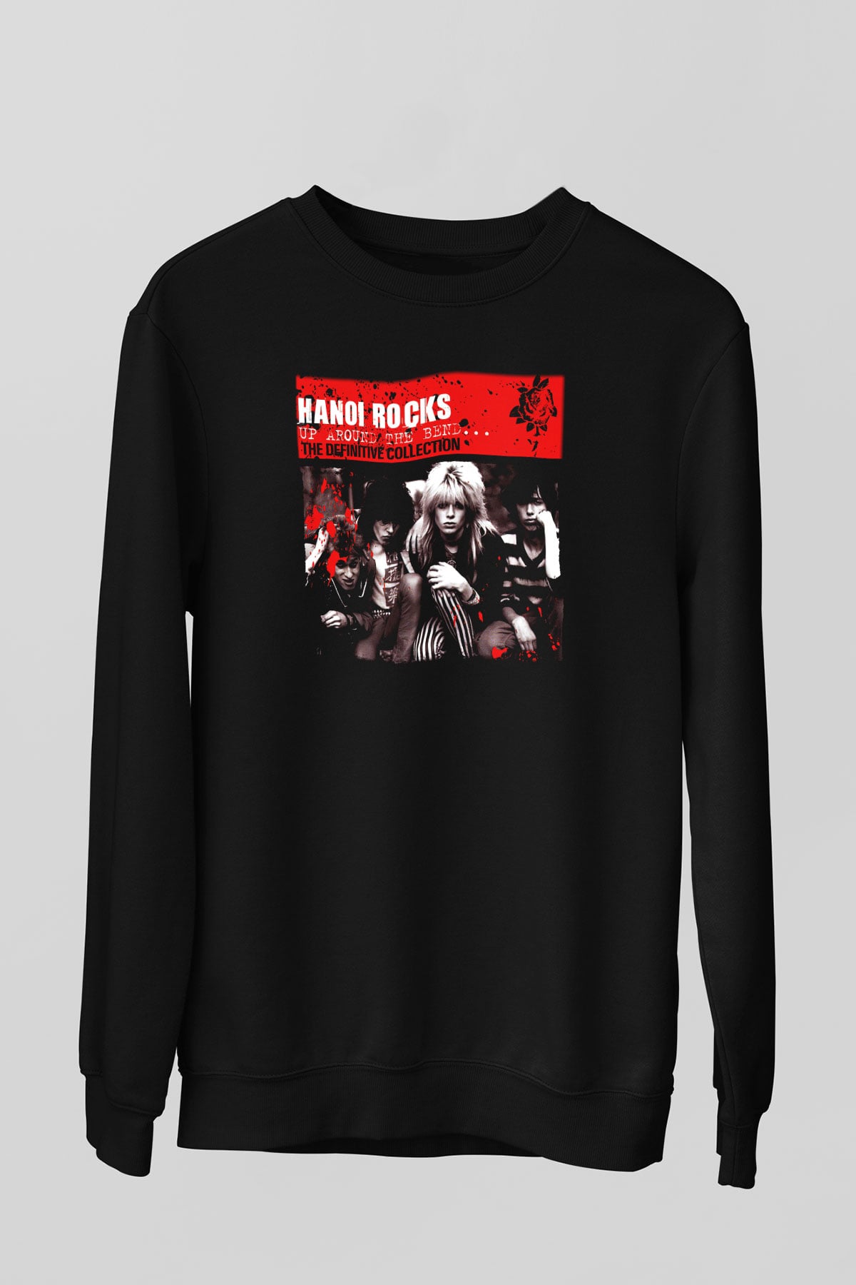 Hanoi Rocks Siyah Unisex Sweatshirt