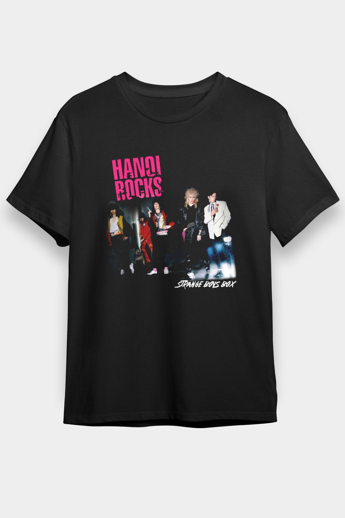 Hanoi Rocks Siyah Unisex Tişört T-Shirt - TişörtFabrikası