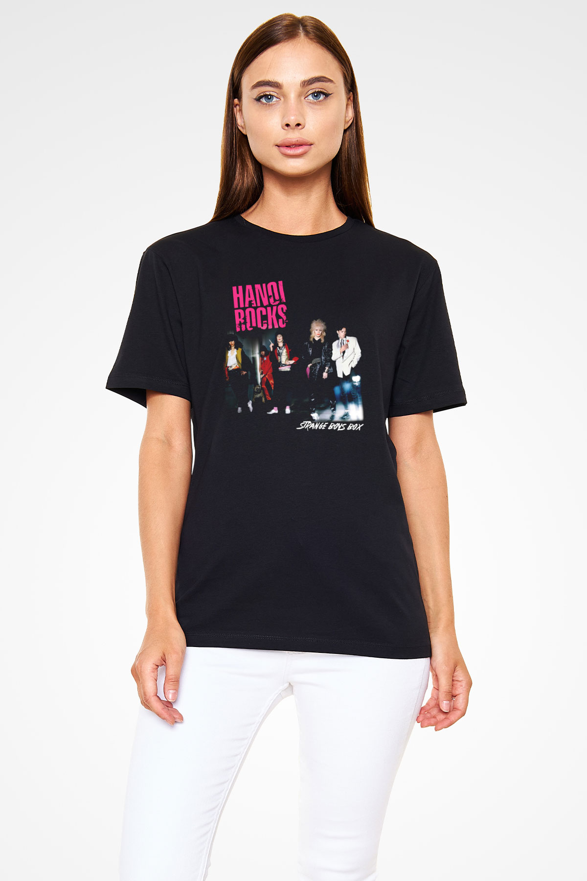 Hanoi Rocks Siyah Unisex Tişört T-Shirt - TişörtFabrikası