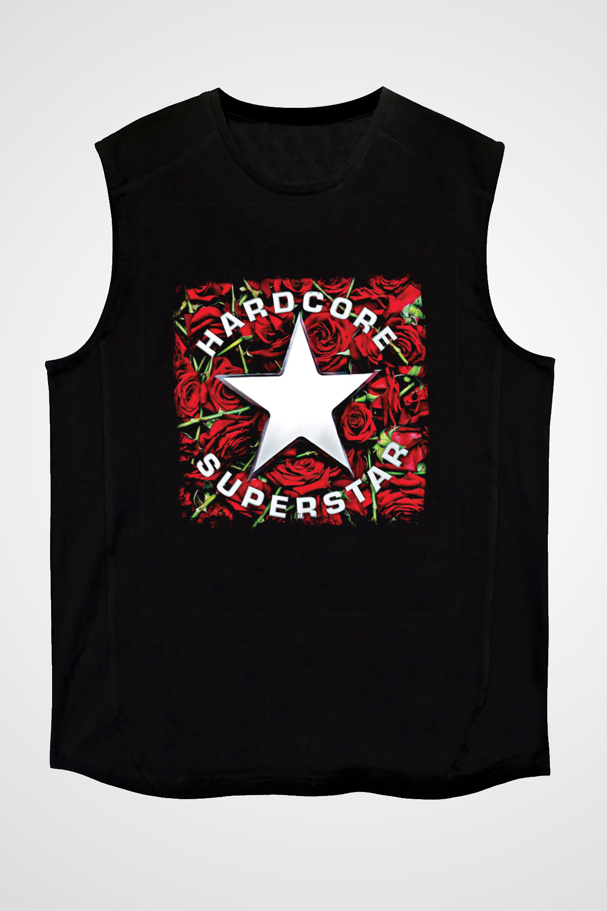 Hardcore Superstar Baskılı Unisex Siyah Kolsuz Tişört
