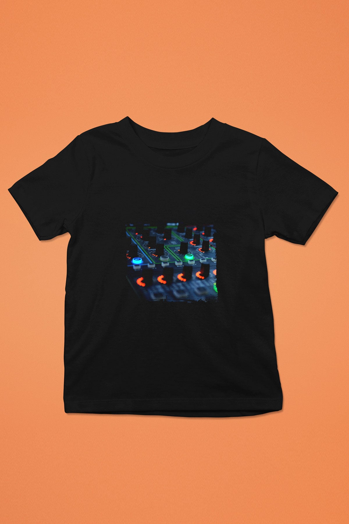 Hardwell Baskılı Unisex Siyah Çocuk Tişört