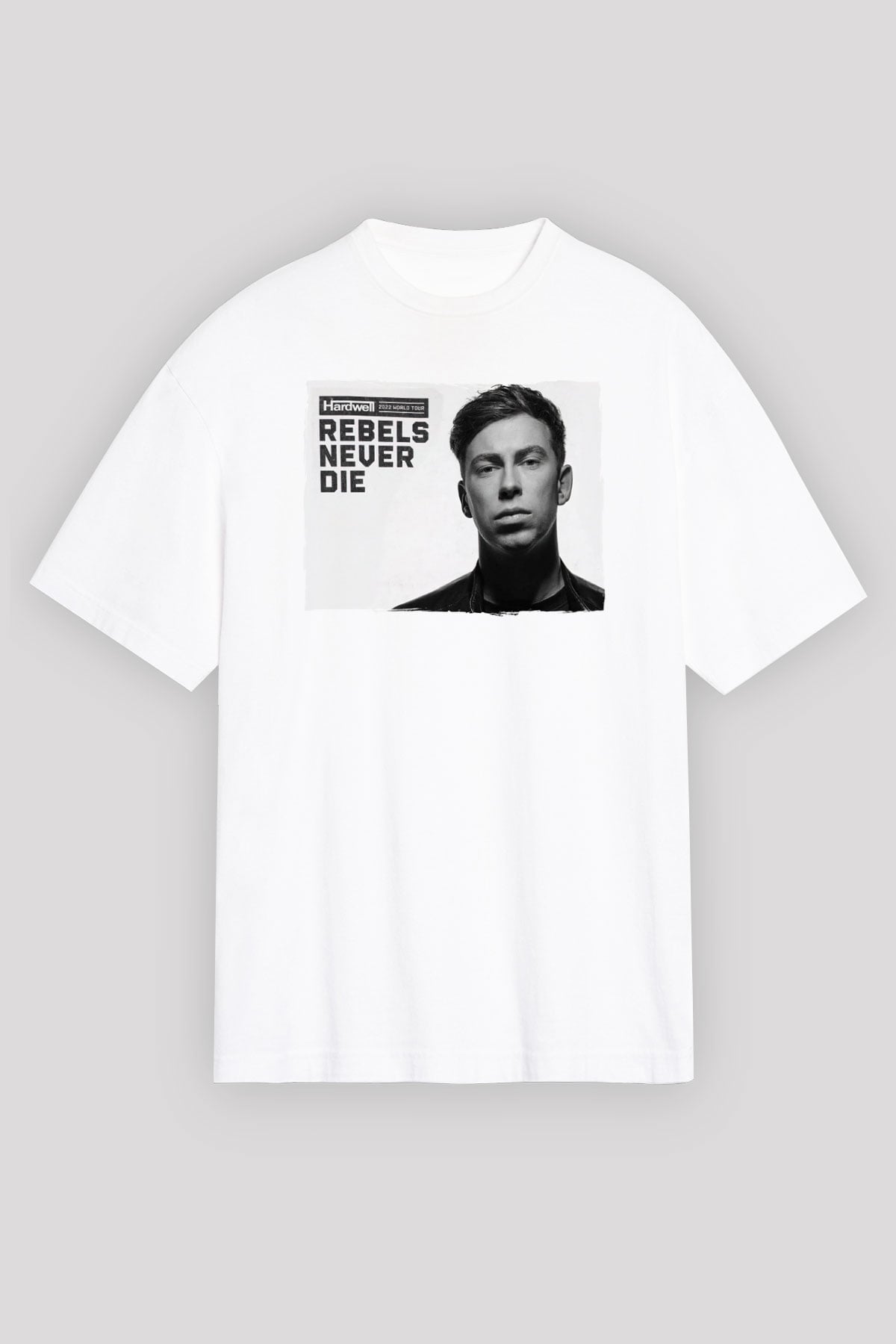Hardwell Beyaz Oversize Tişört Oversize T-shirt - TişörtFabrikası