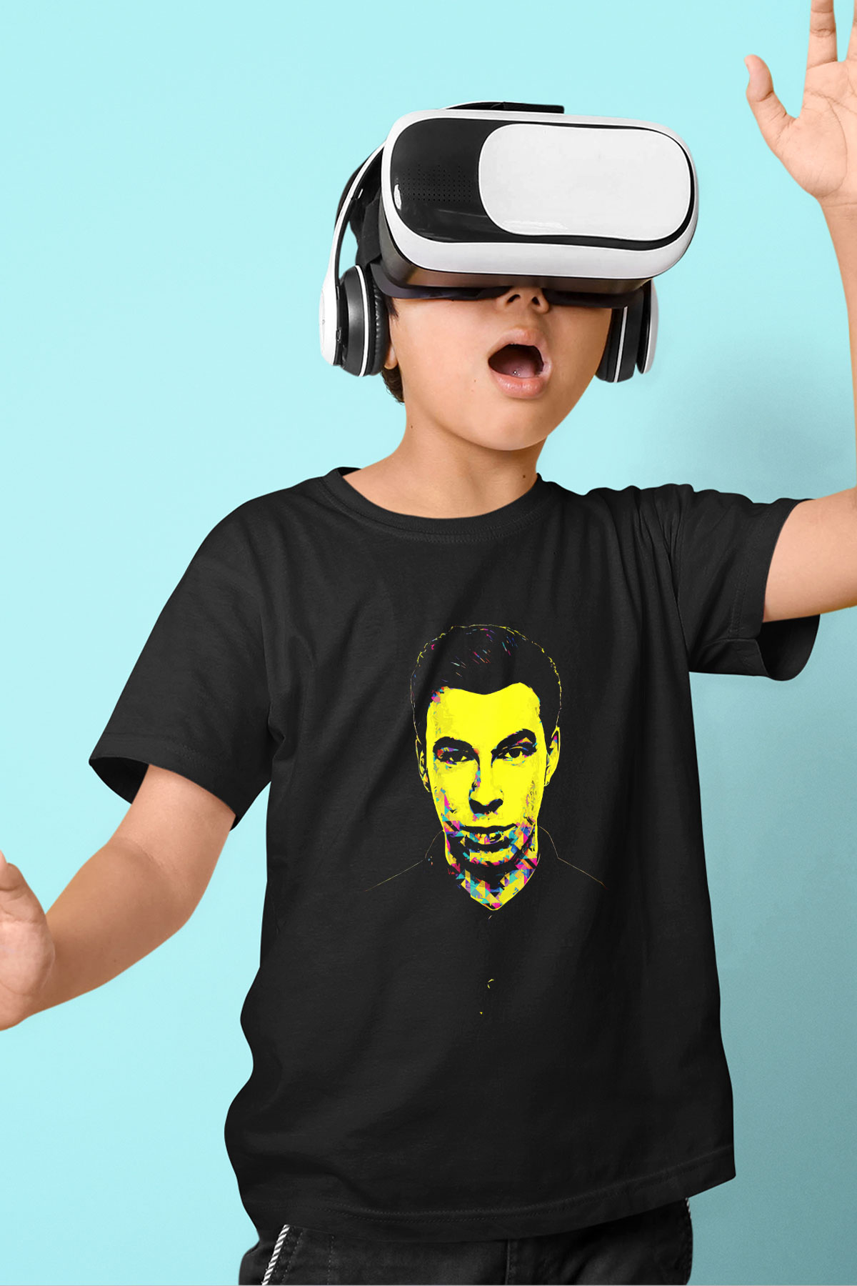 Hardwell Siyah Unisex Çocuk Tişört