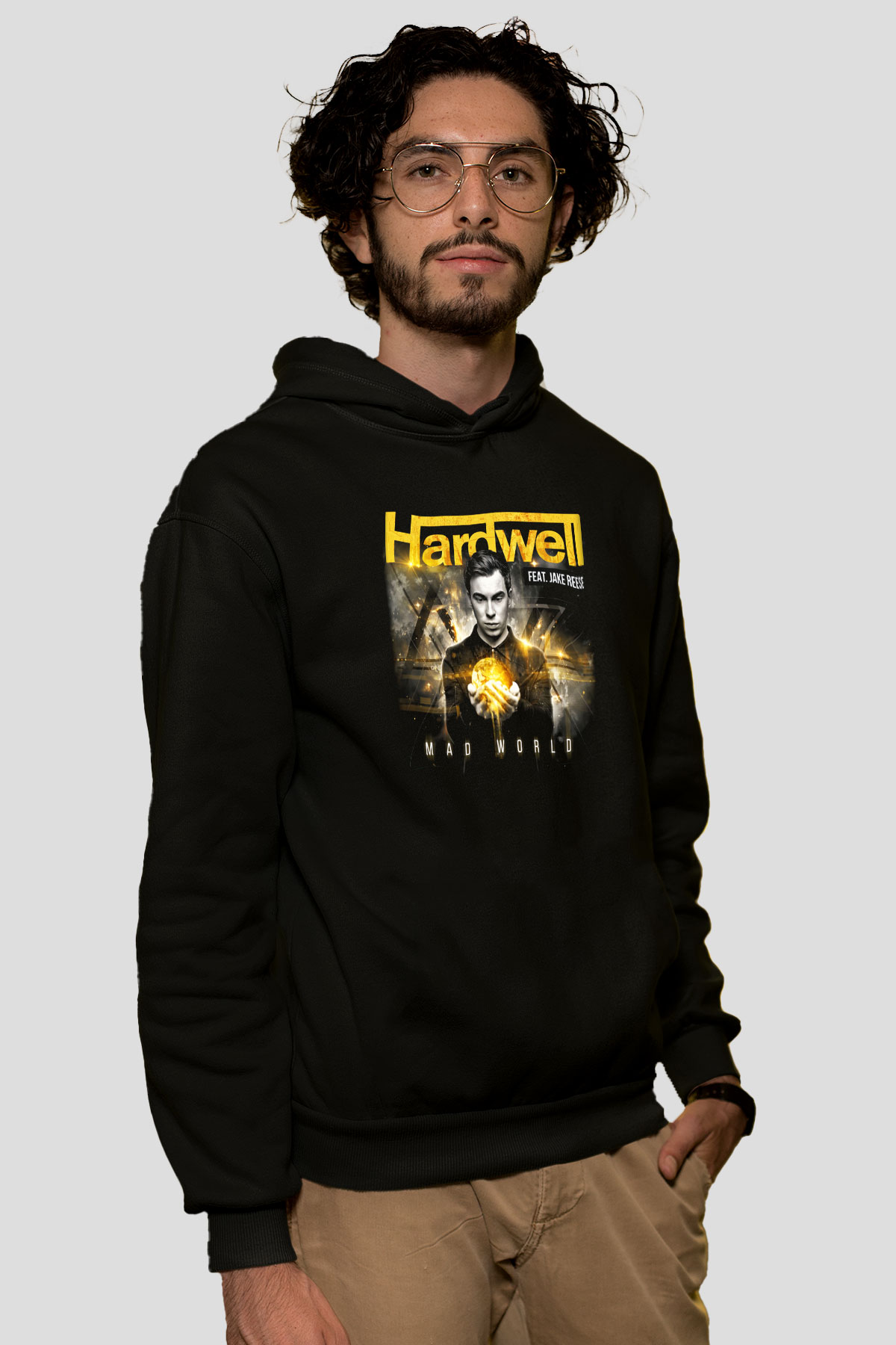Hardwell Siyah Unisex Hoodie