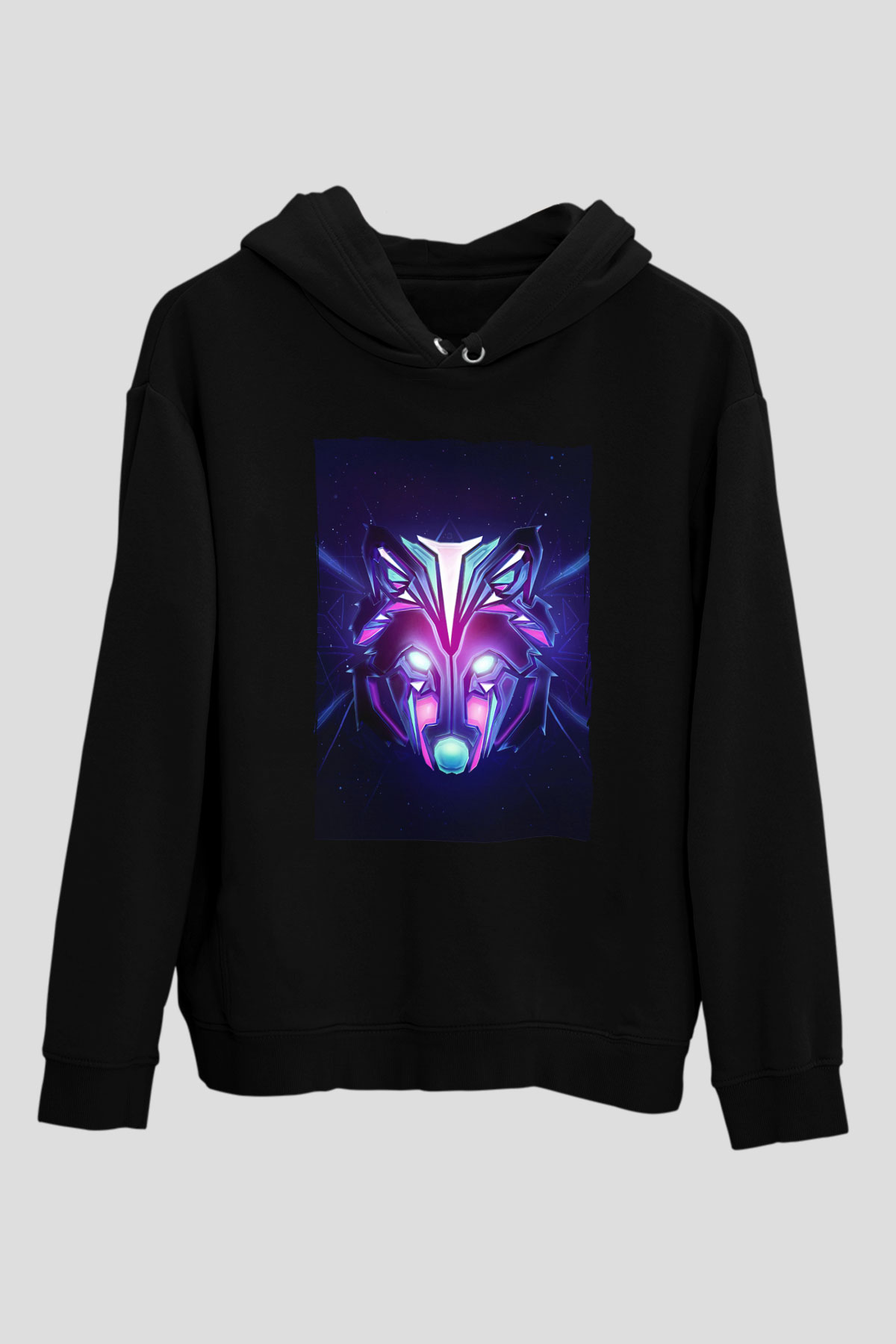 Hardwell Siyah Unisex Kapüşonlu Sweatshirt