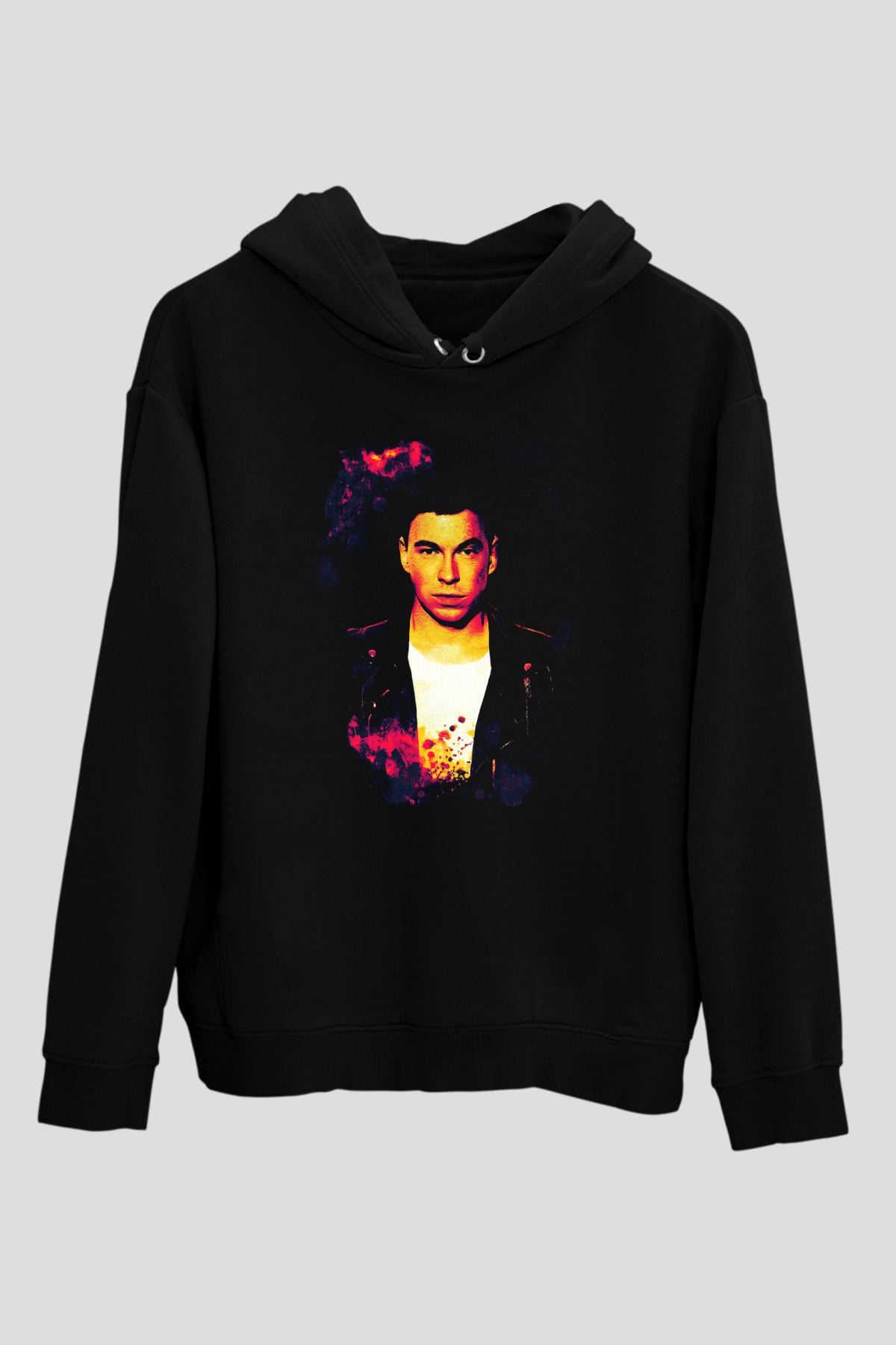 Hardwell Siyah Unisex Kapüşonlu Sweatshirt