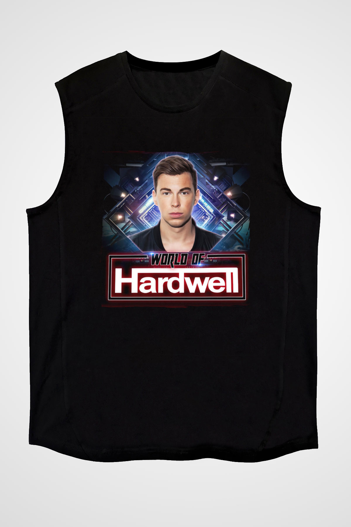 Hardwell Siyah Unisex Kolsuz Tişört
