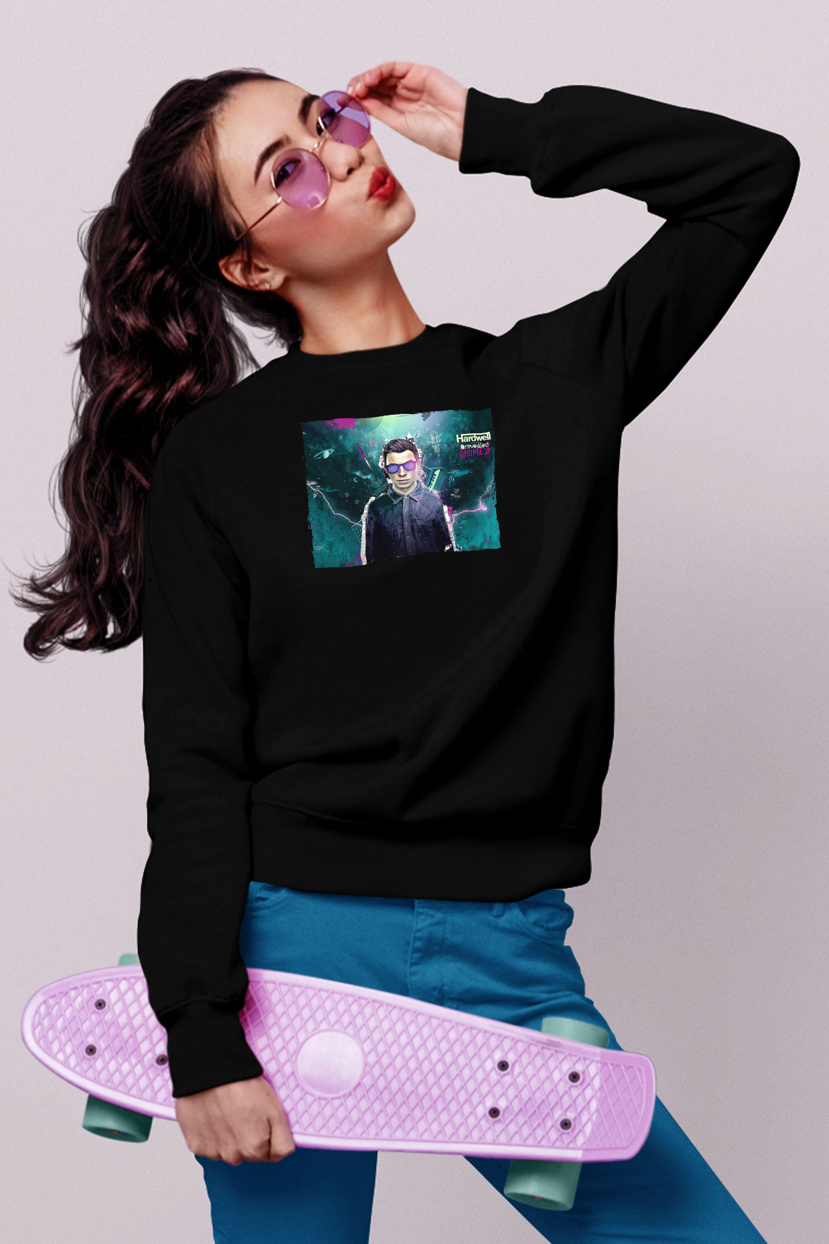 Hardwell Siyah Unisex Sweatshirt