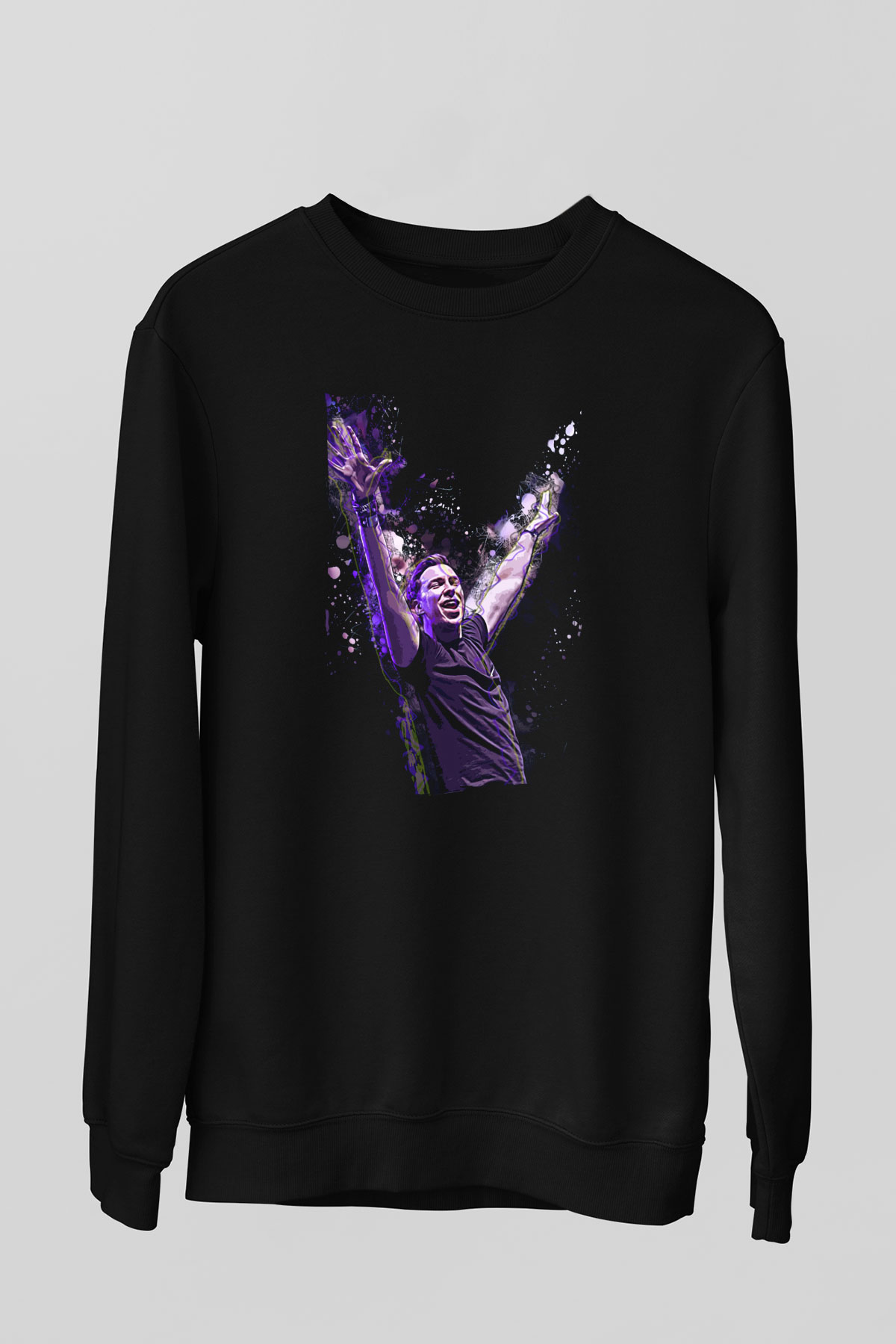 Hardwell Siyah Unisex Sweatshirt