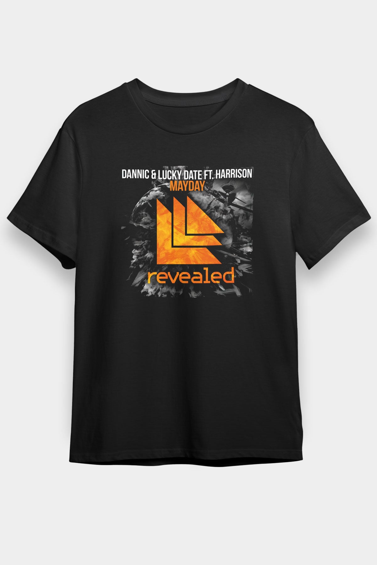 Hardwell Siyah Unisex Tişört T-Shirt - TişörtFabrikası