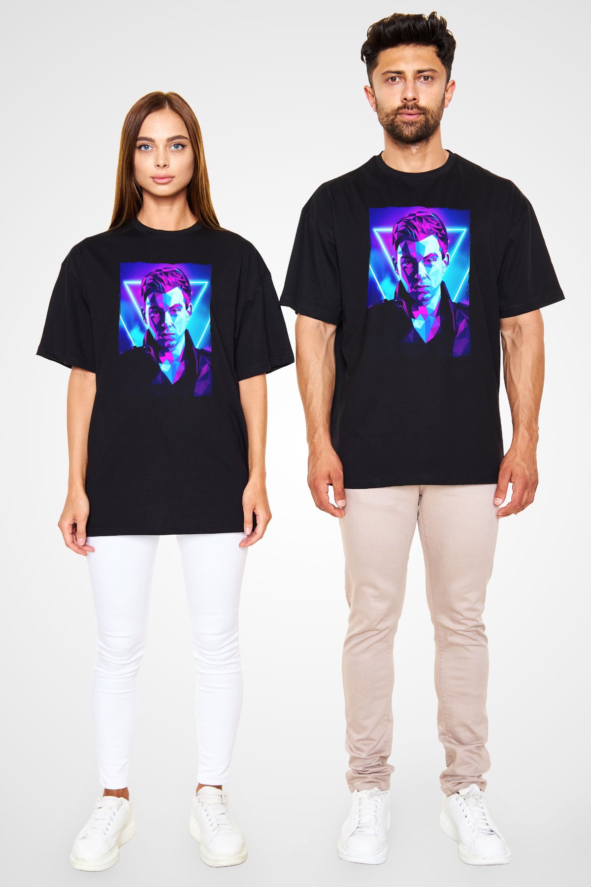 Hardwell Siyah Oversize Tişört Oversize T-shirt - TişörtFabrikası