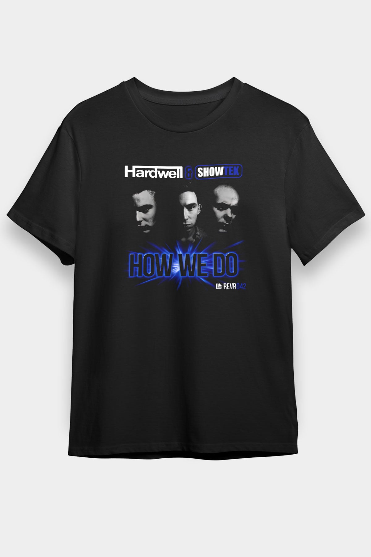 Hardwell Siyah Unisex Tişört T-Shirt - TişörtFabrikası
