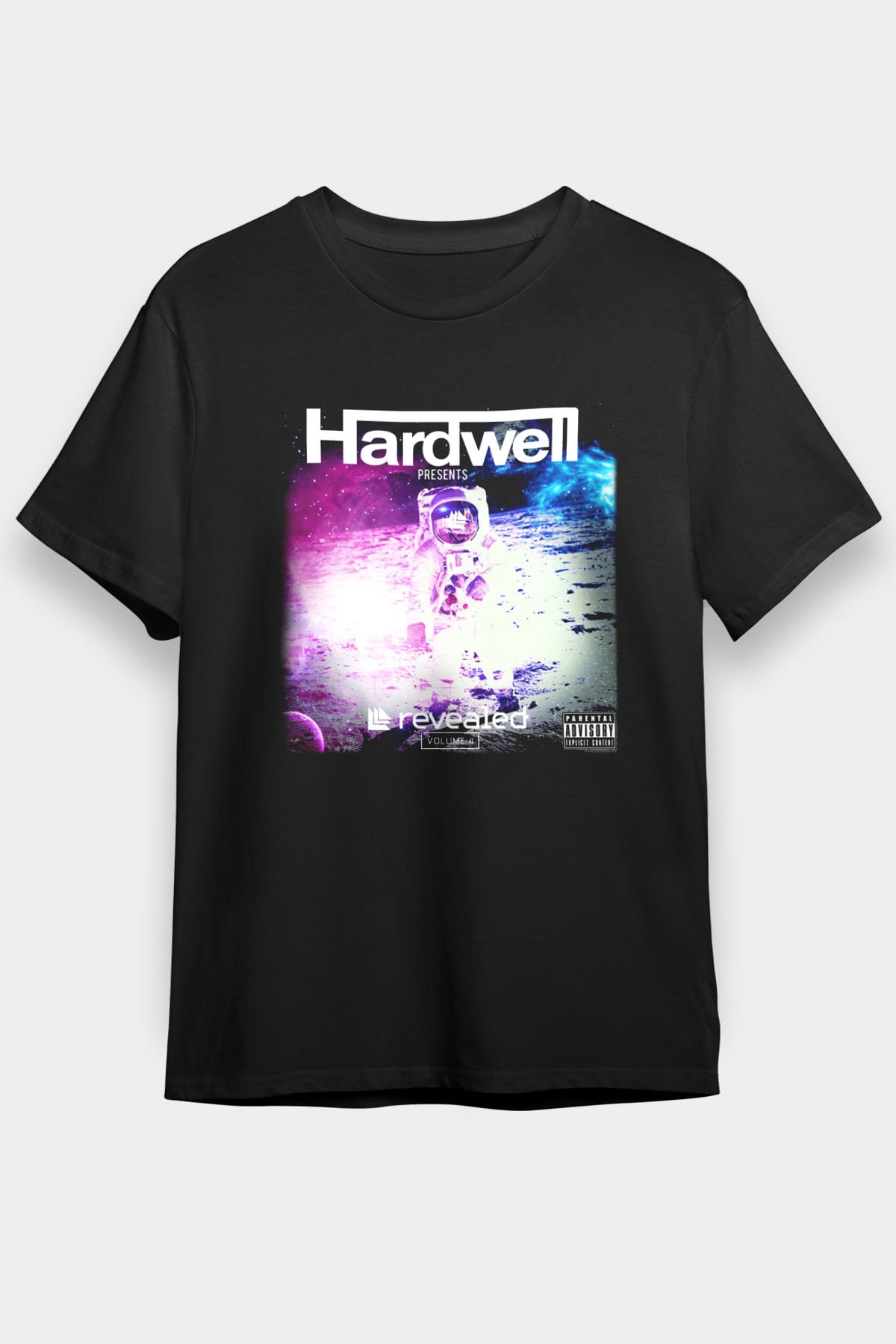 Hardwell Siyah Unisex Tişört T-Shirt - TişörtFabrikası