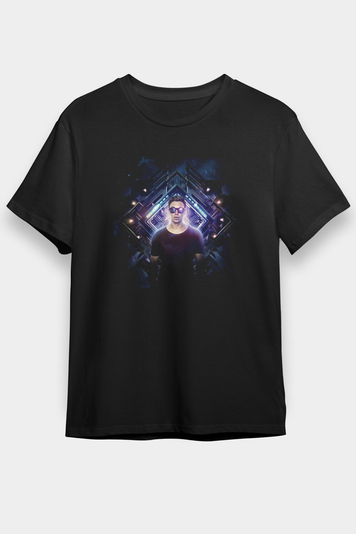 Hardwell Siyah Unisex Tişört T-Shirt - TişörtFabrikası