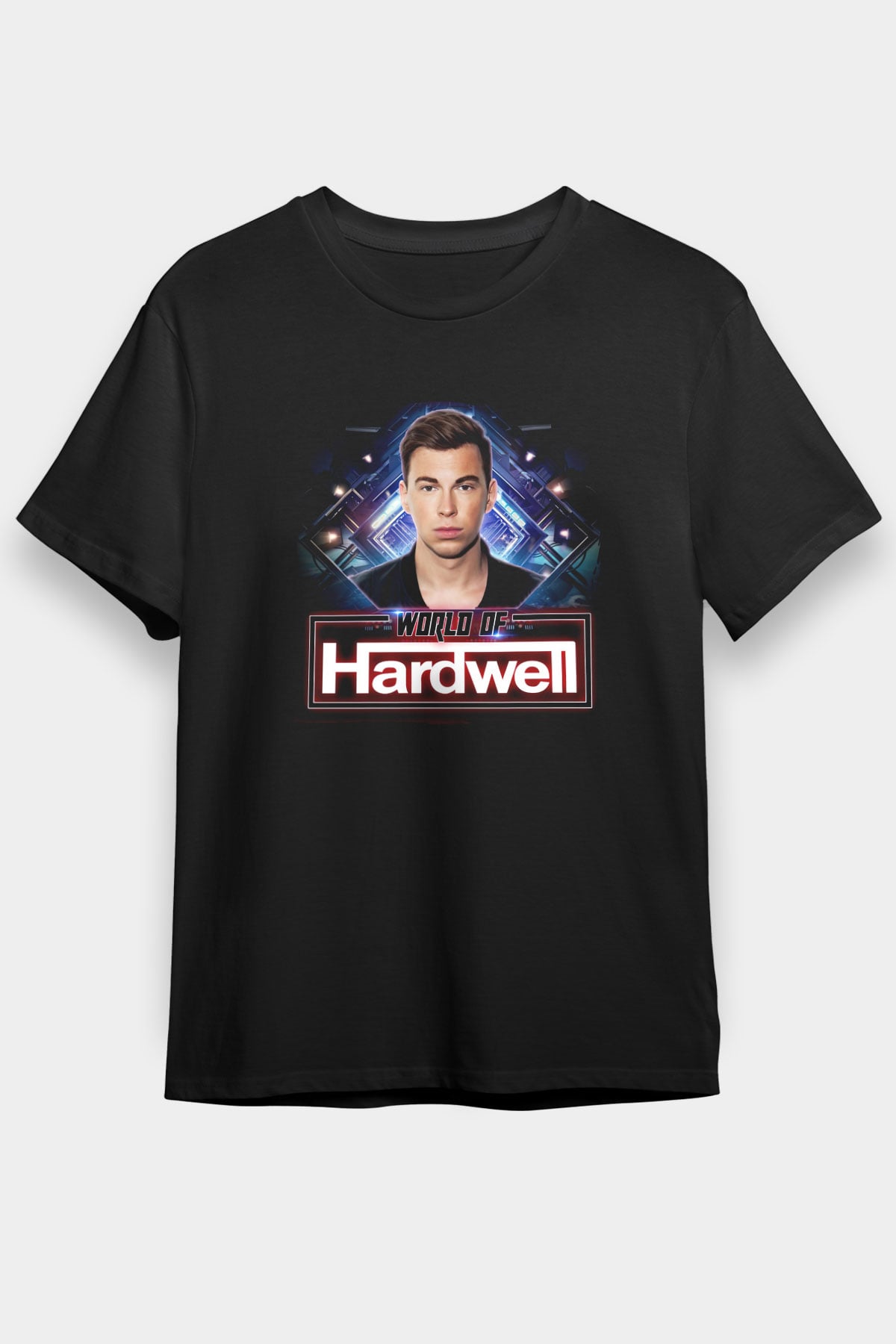 Hardwell Siyah Unisex Tişört T-Shirt - TişörtFabrikası