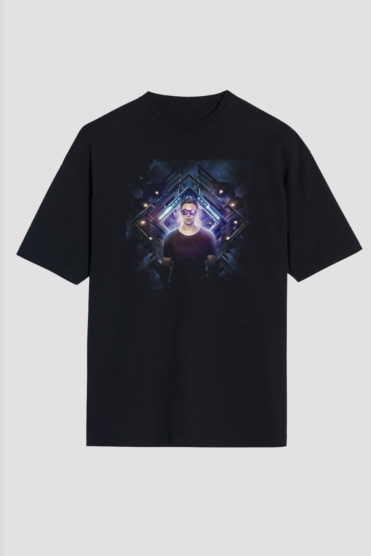 Hardwell Siyah Oversize Tişört Oversize T-shirt - TişörtFabrikası