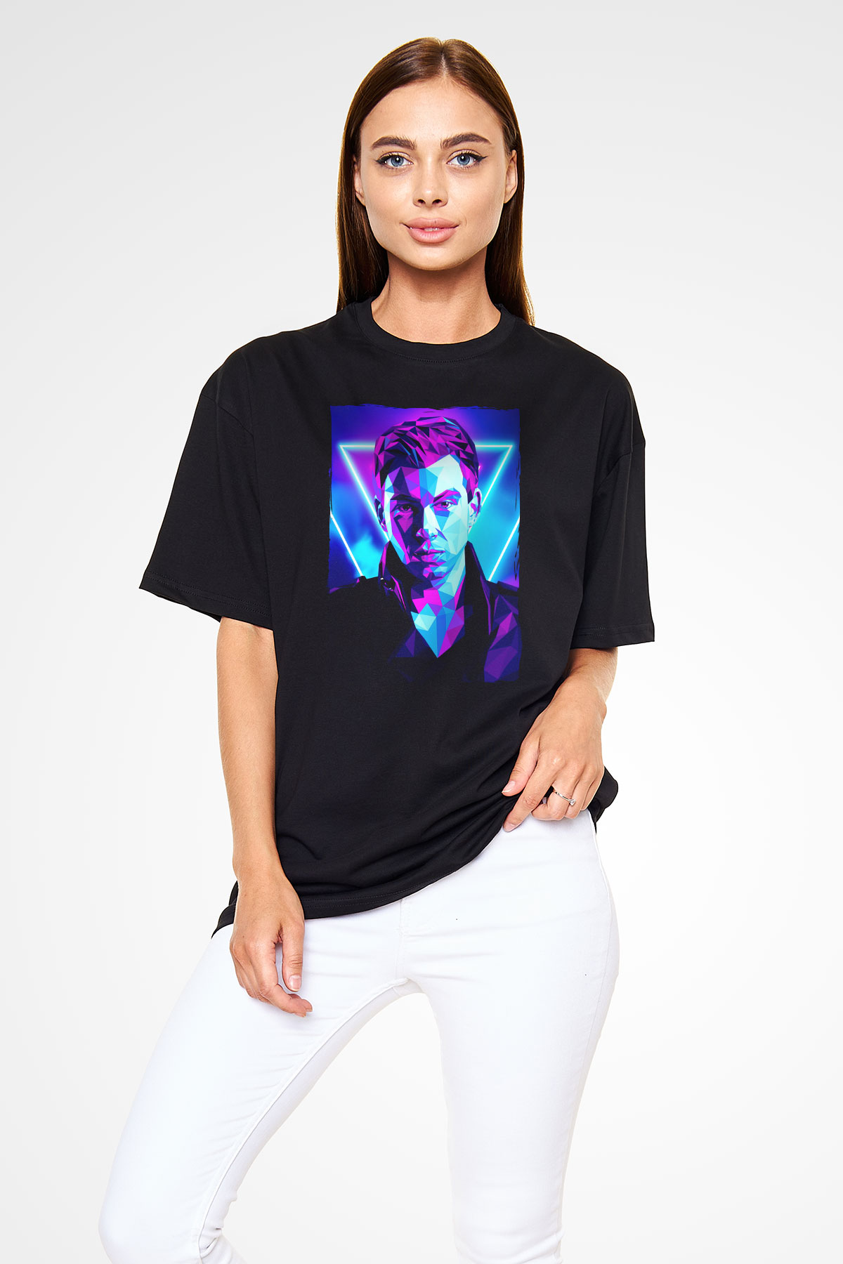 Hardwell Siyah Oversize Tişört Oversize T-shirt - TişörtFabrikası