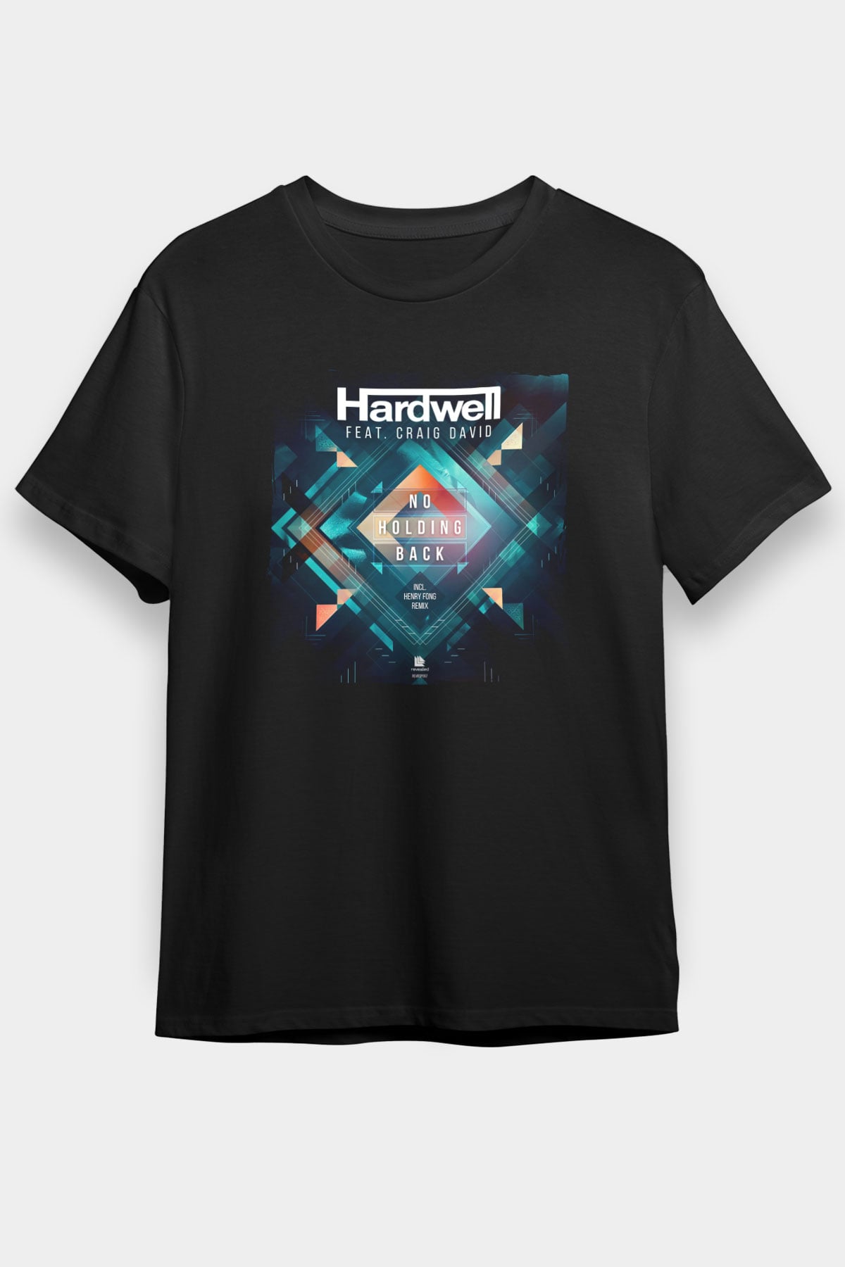 Hardwell Siyah Unisex Tişört T-Shirt - TişörtFabrikası