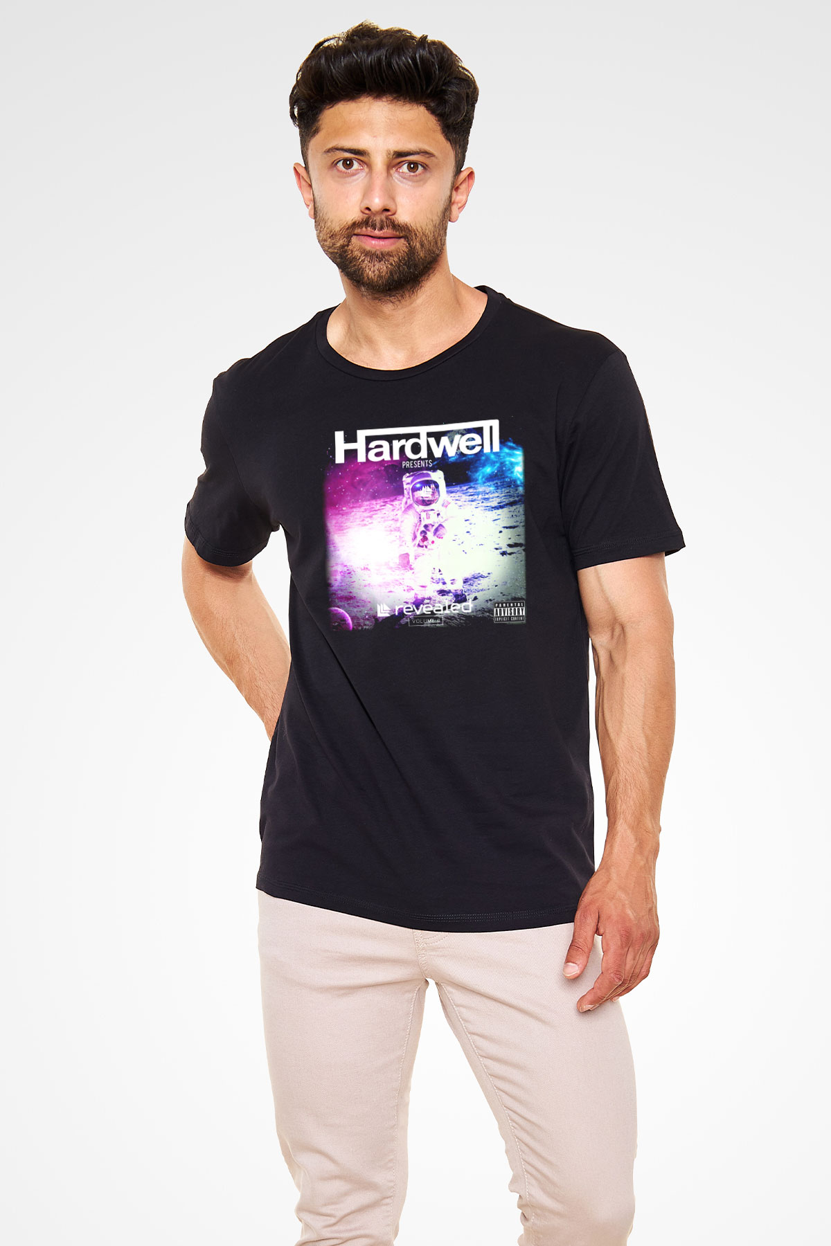 Hardwell Siyah Unisex Tişört T-Shirt - TişörtFabrikası