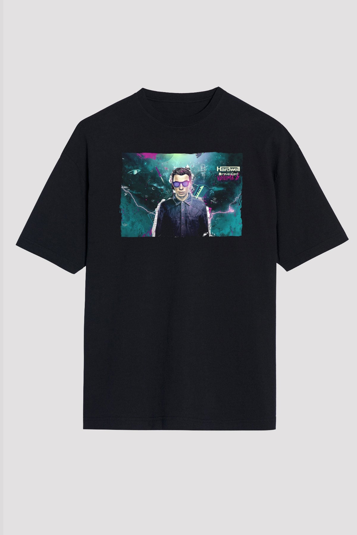 Hardwell Siyah Oversize Tişört Oversize T-shirt - TişörtFabrikası
