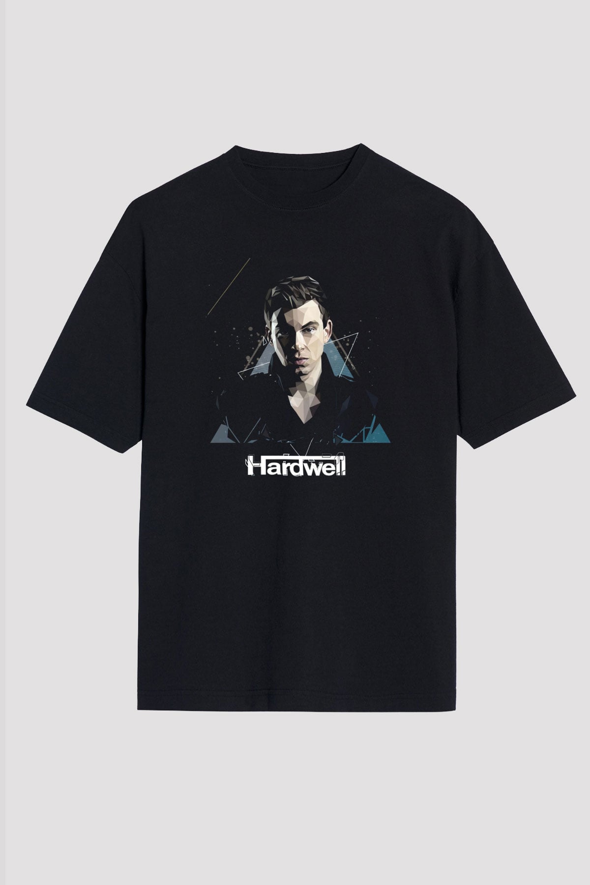 Hardwell Siyah Oversize Tişört Oversize T-shirt - TişörtFabrikası