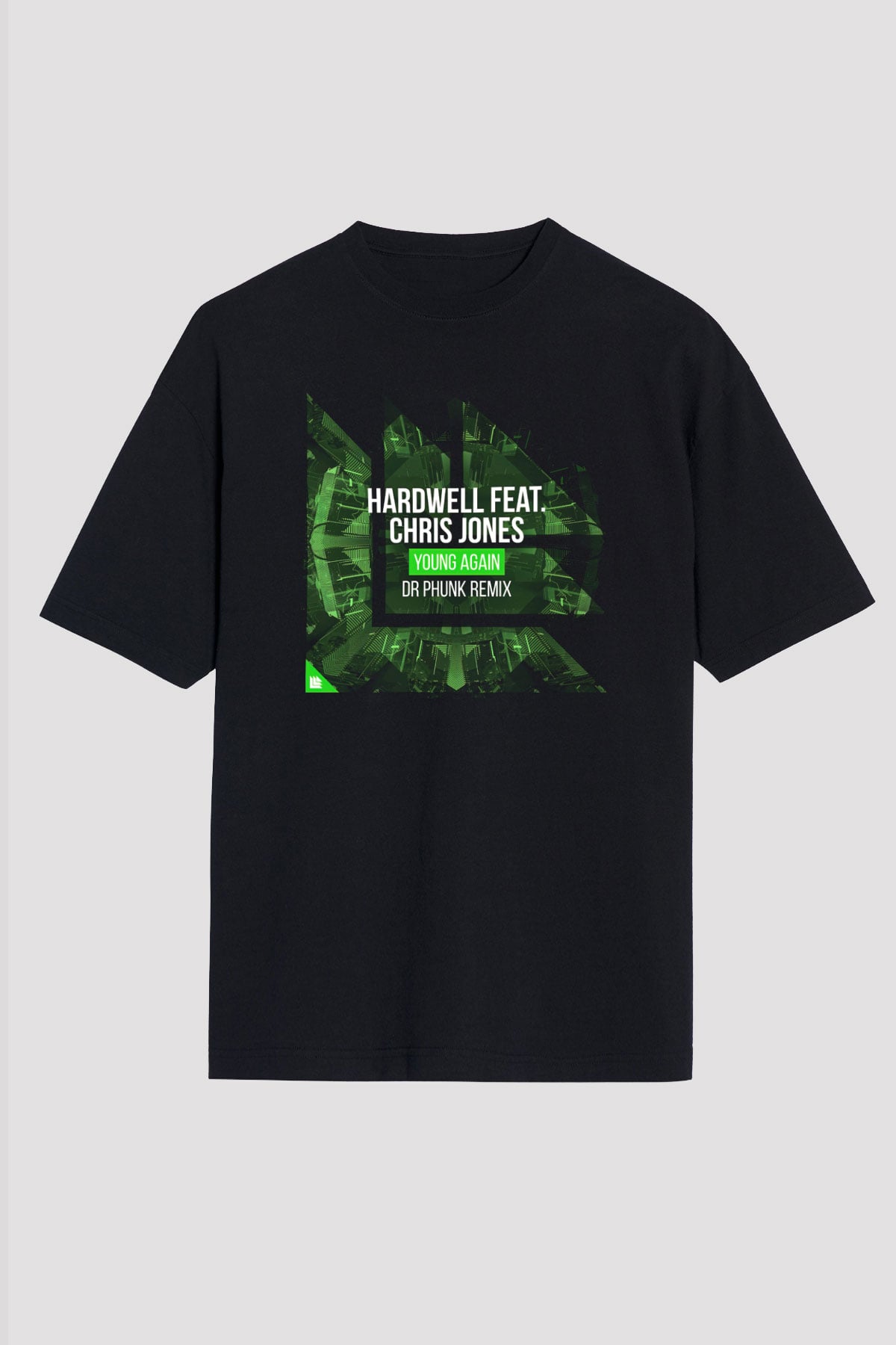 Hardwell Siyah Oversize Tişört Oversize T-shirt - TişörtFabrikası