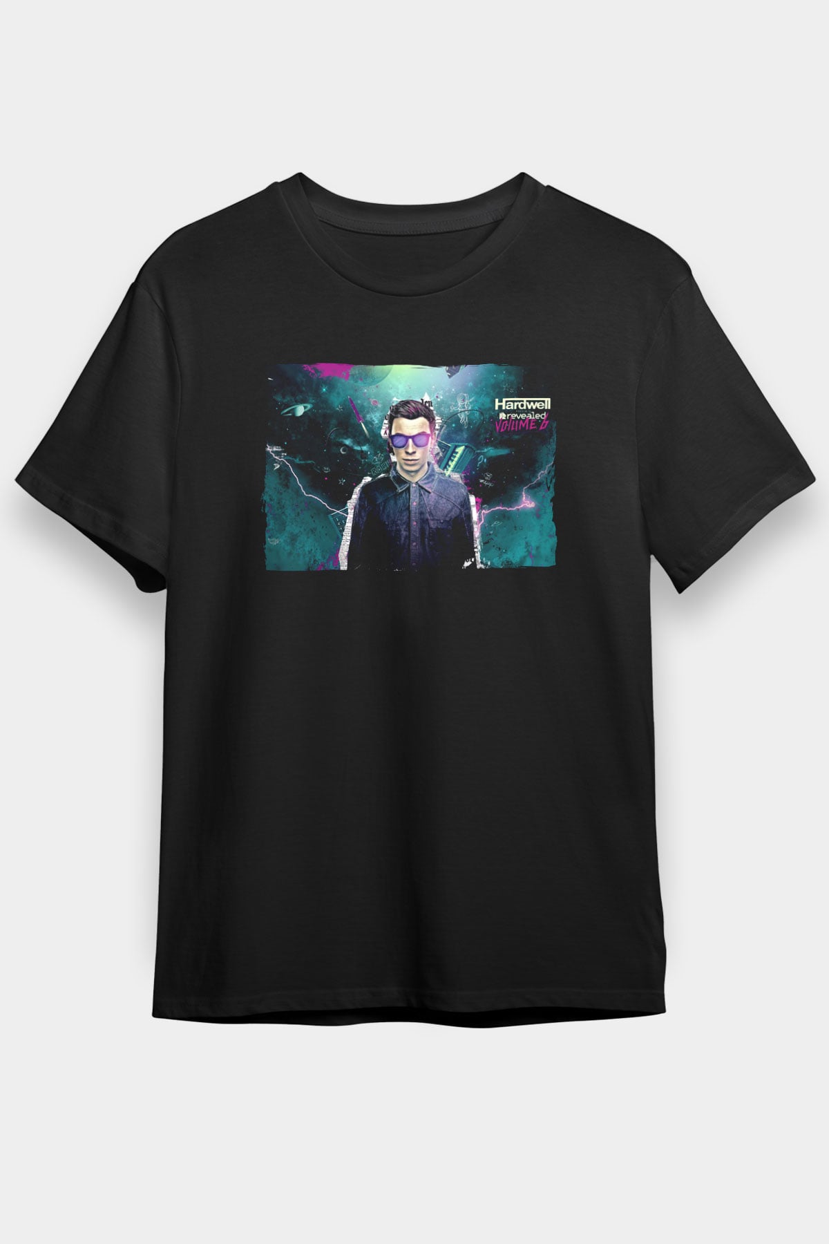 Hardwell Siyah Unisex Tişört T-Shirt - TişörtFabrikası