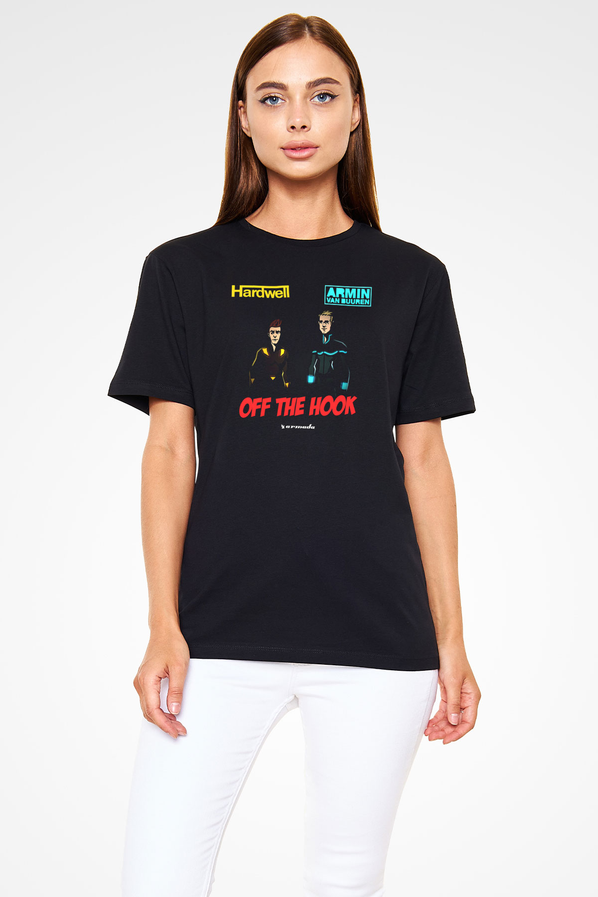 Hardwell Siyah Unisex Tişört T-Shirt - TişörtFabrikası