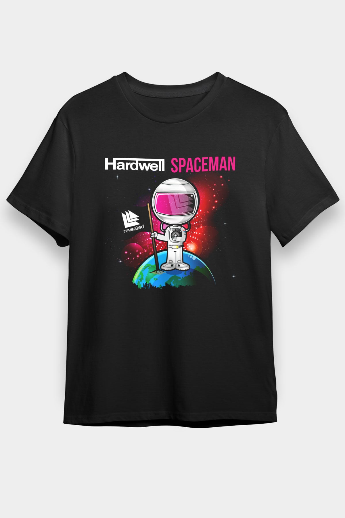 Hardwell Siyah Unisex Tişört T-Shirt - TişörtFabrikası