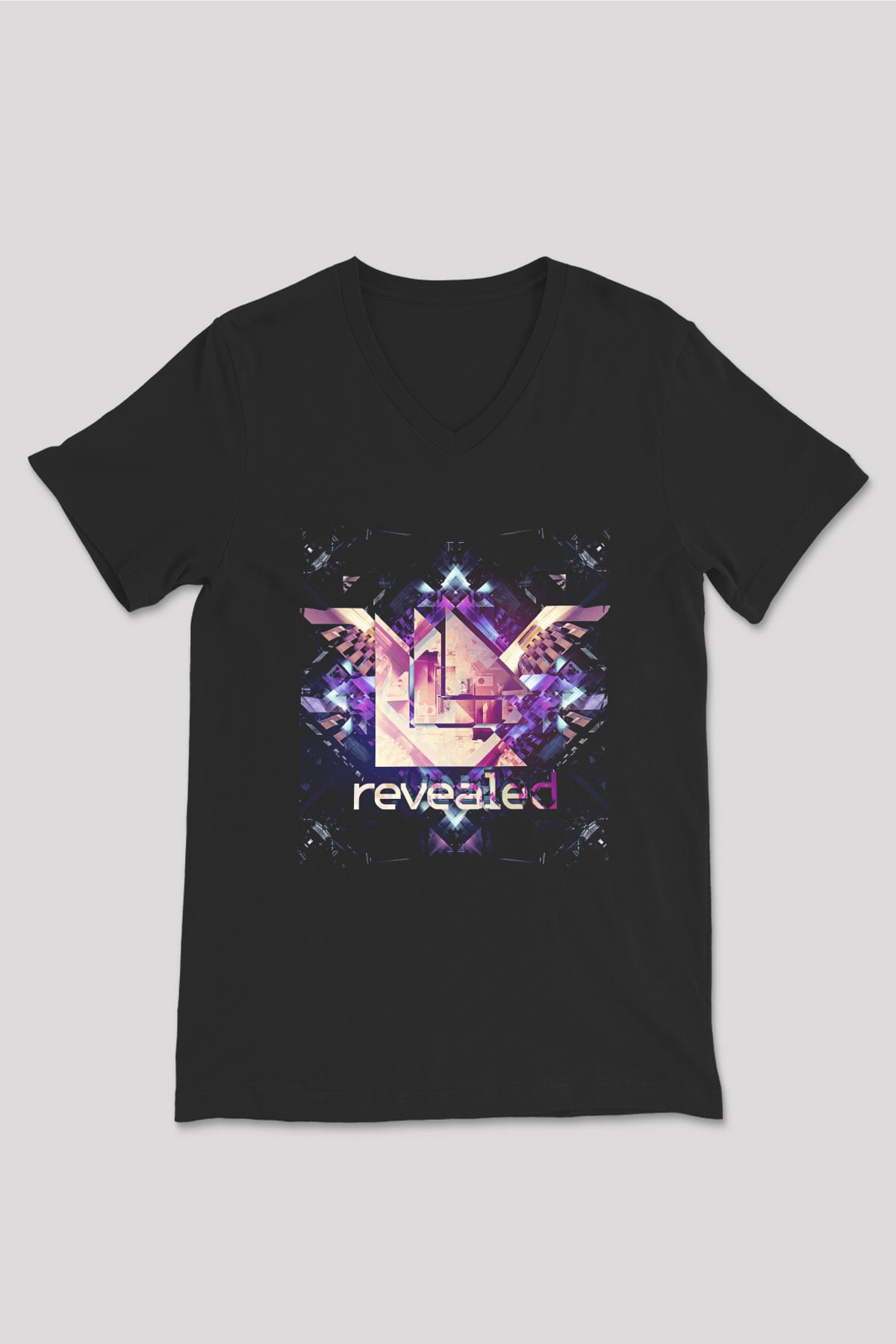 Hardwell Siyah Unisex V Yaka Tişört