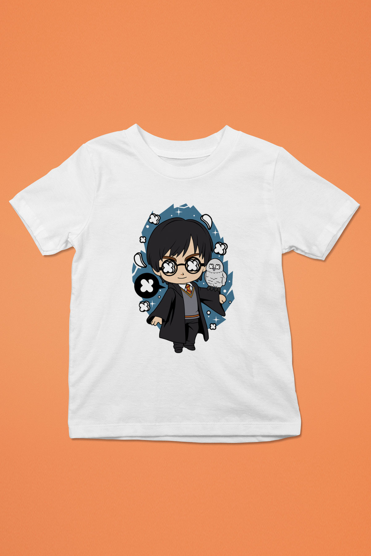 Harry Baskılı Unisex Beyaz Çocuk Tişört