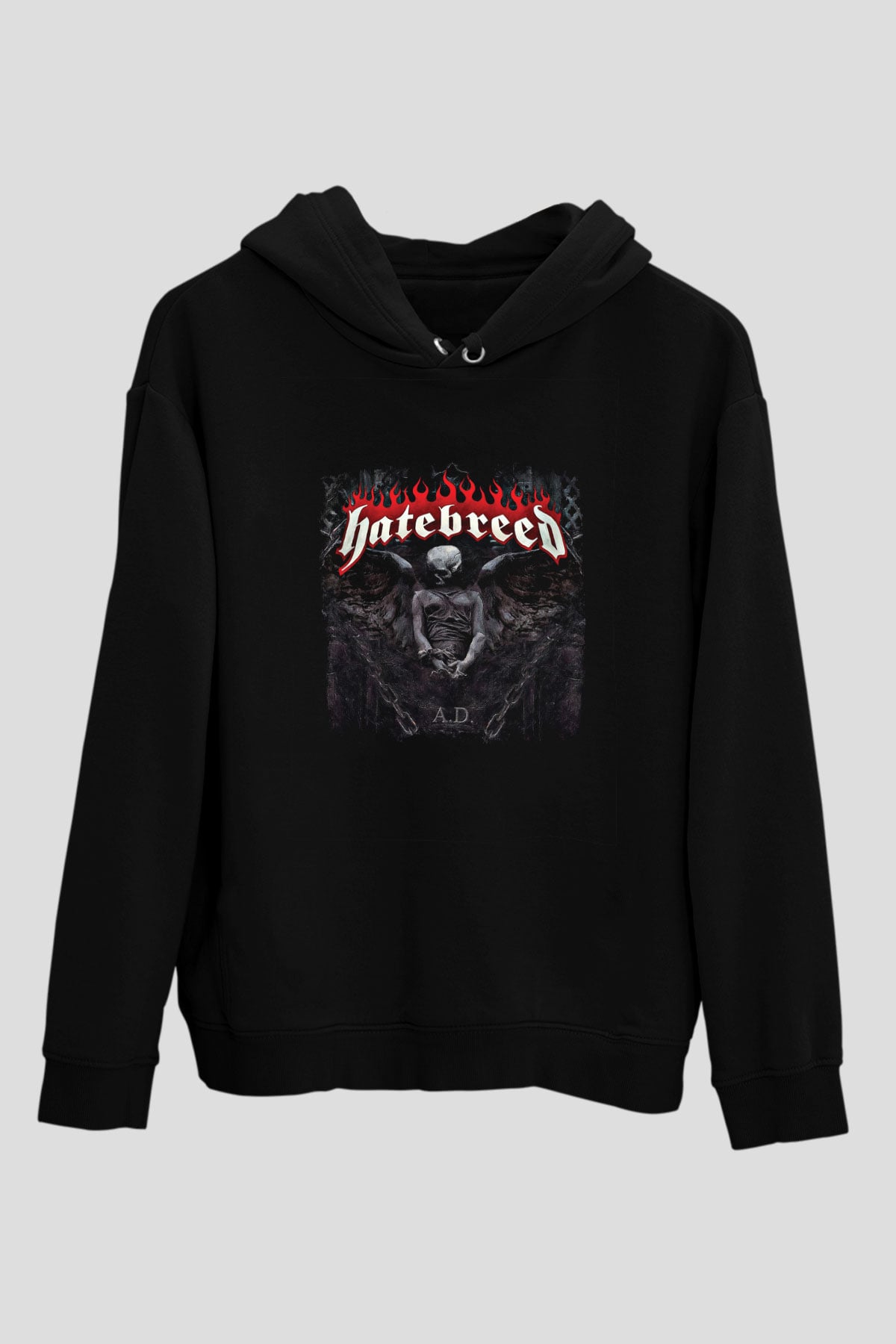 Hatebreed Baskılı Unisex Siyah Hoodie