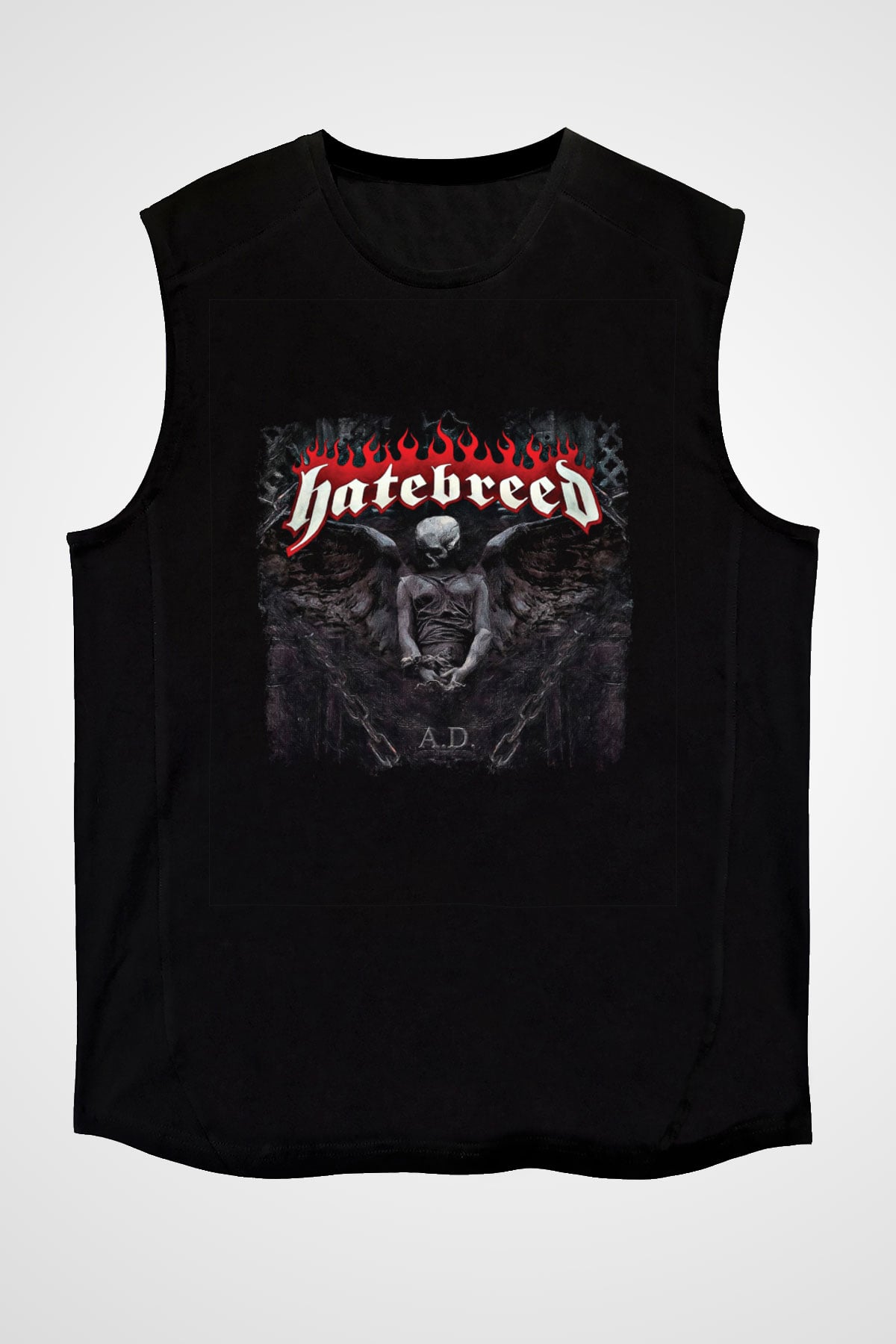 Hatebreed Baskılı Unisex Siyah Kolsuz Tişört