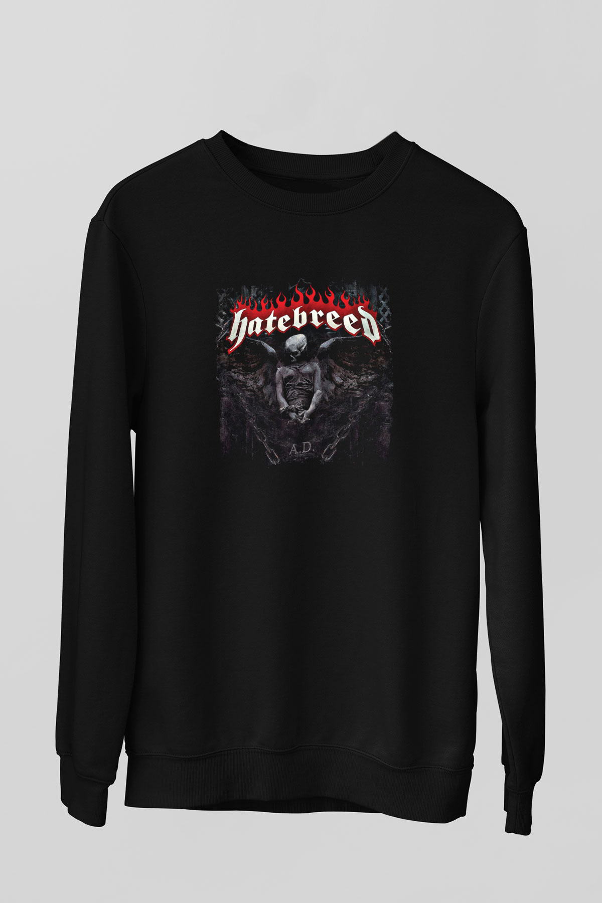Hatebreed Baskılı Unisex Siyah Sweatshirt