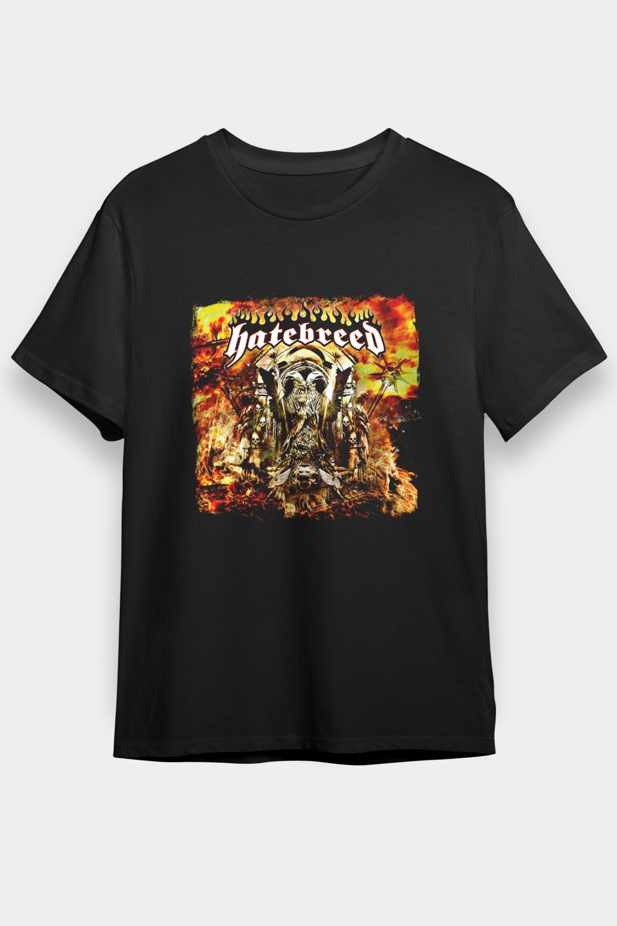 Hatebreed Baskılı Unisex Siyah Tişört