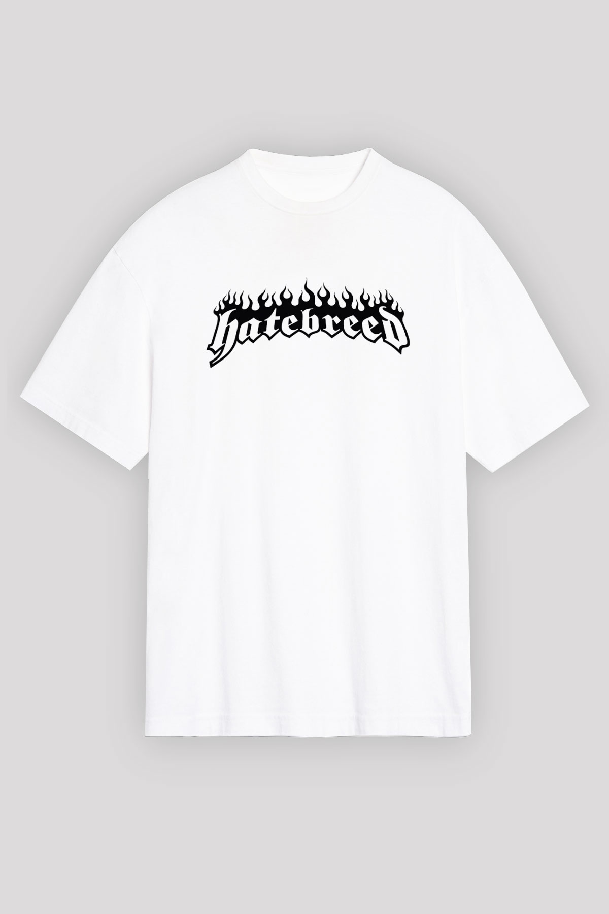 Hatebreed Beyaz Unisex Oversize Tişört T-Shirt