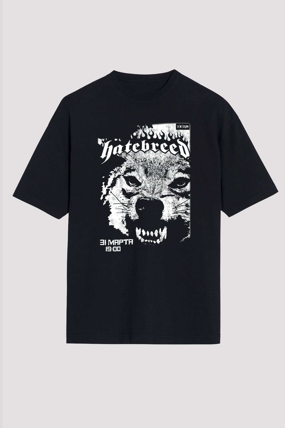 Hatebreed Siyah Unisex Oversize Tişört T-Shirt
