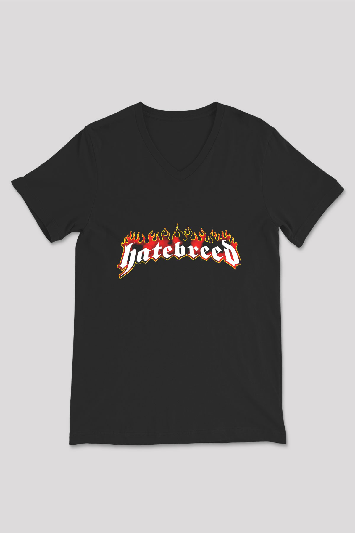 Hatebreed Siyah Unisex V Yaka Tişört T-Shirt
