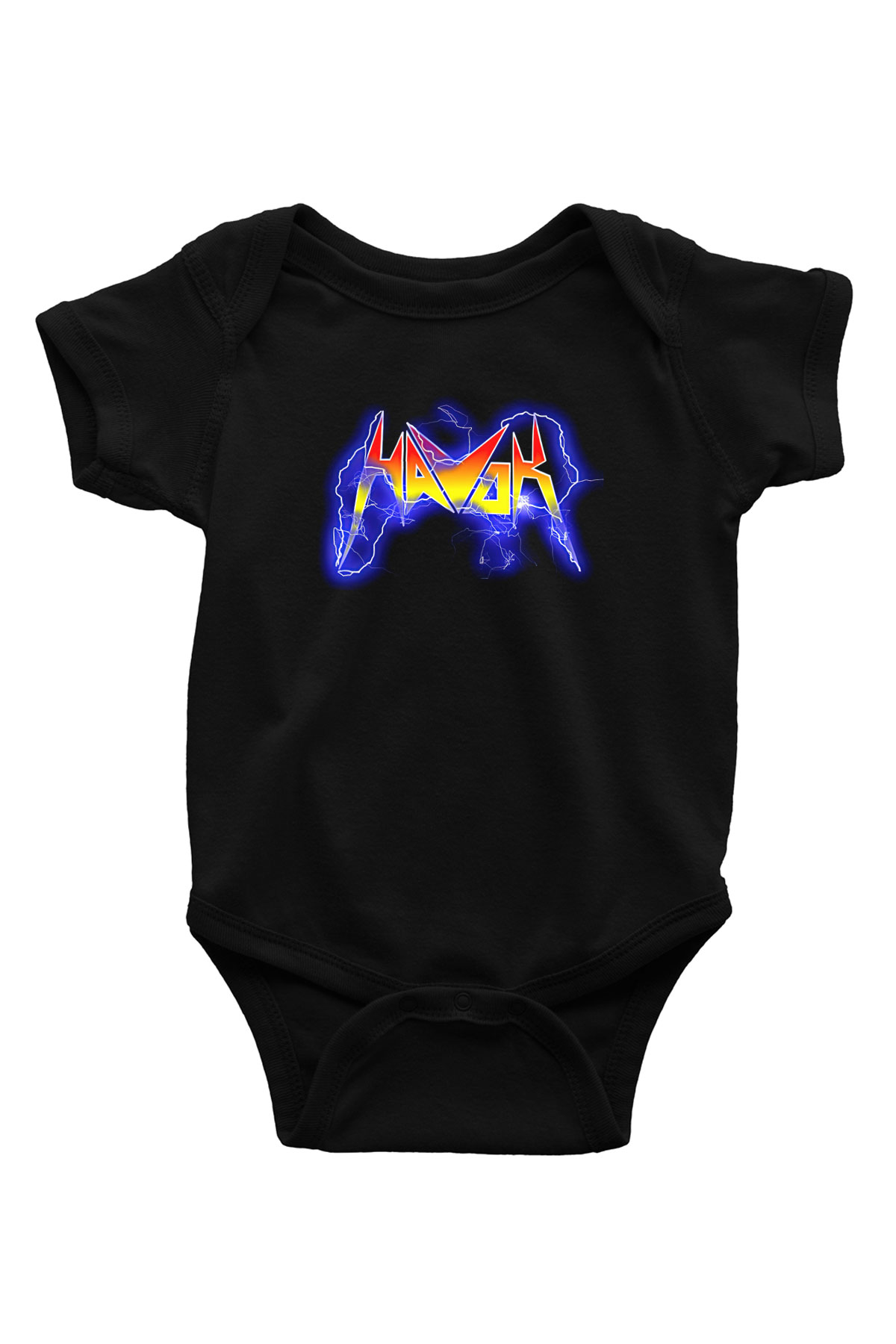 Havok Baskılı Unisex Siyah Bebek Body - Zıbın