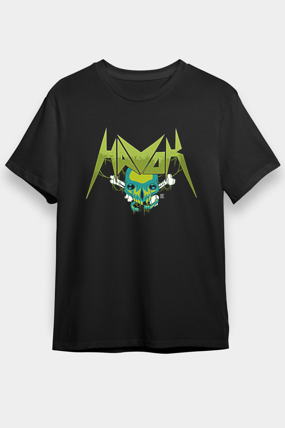 Havok Baskılı Unisex Siyah Tişört - Tshirt
