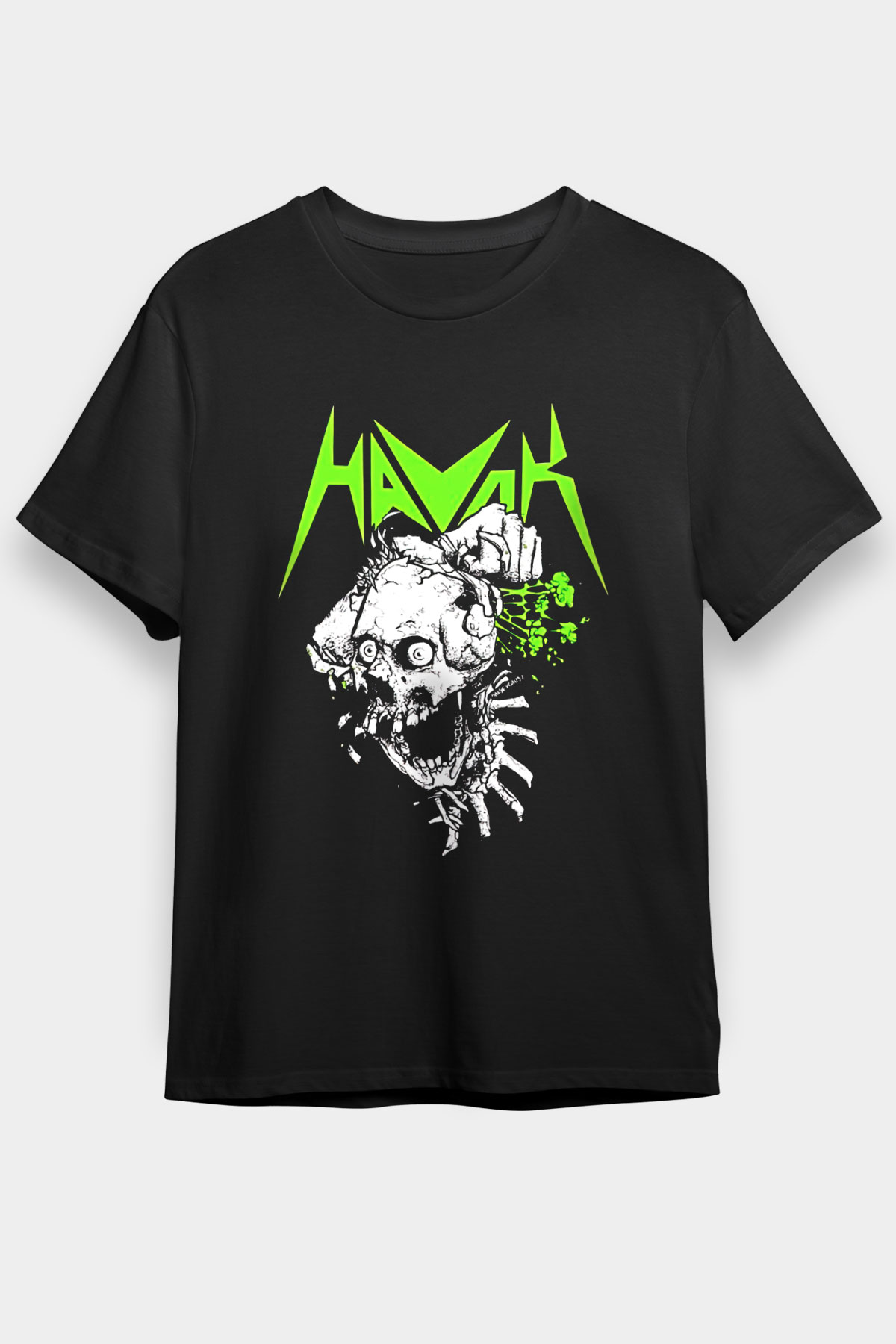 Havok Baskılı Unisex Siyah Tişört - Tshirt