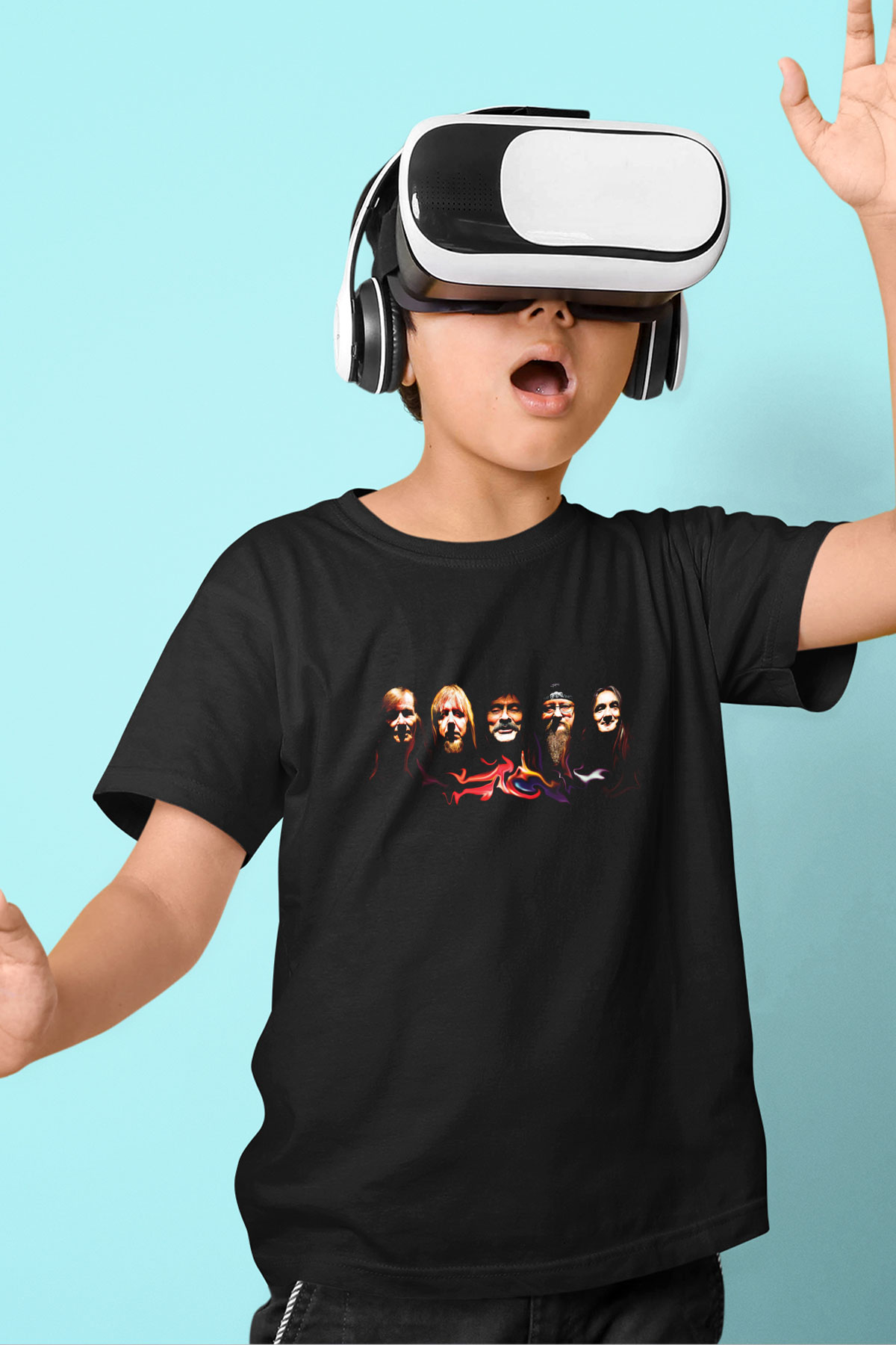 Hawkwind Baskılı Unisex Siyah Çocuk Tişört
