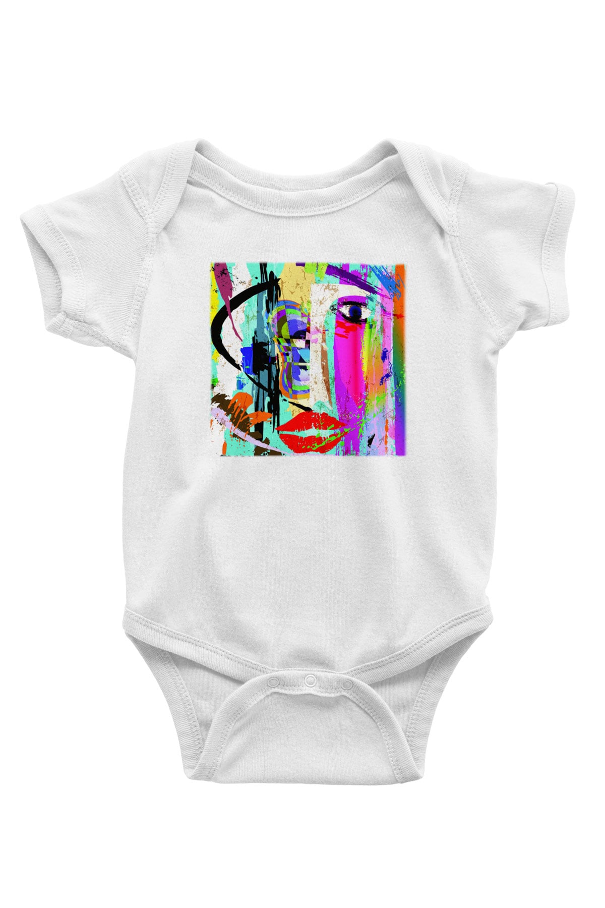 Hayat Baskılı Beyaz Unisex Bebek Body - Zıbın