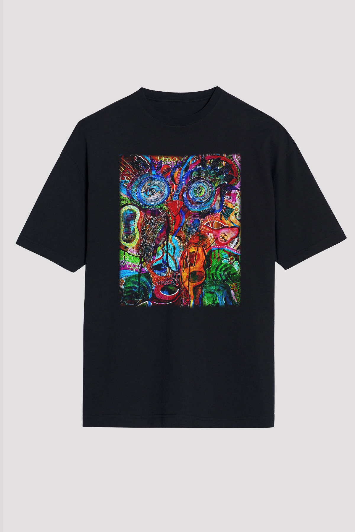 Hayat Siyah Unisex Oversize Tişört T-Shirt